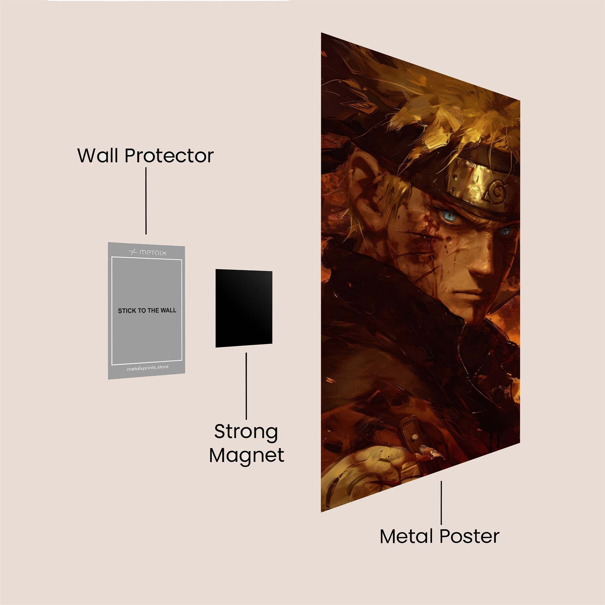 Naruto Resolute Safe Wall Magnetic / M
