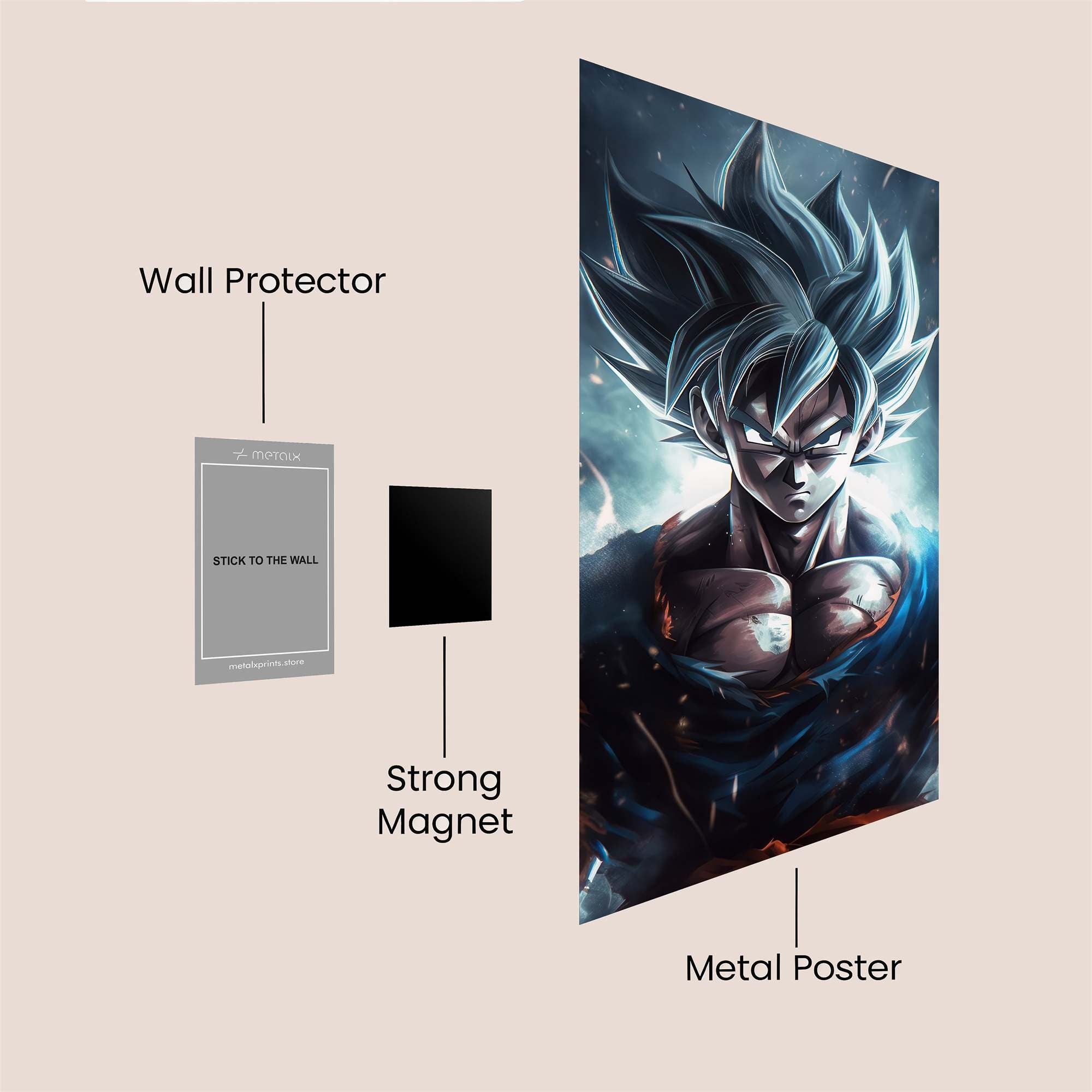 Goku Resolute Safe Wall Magnetic / M