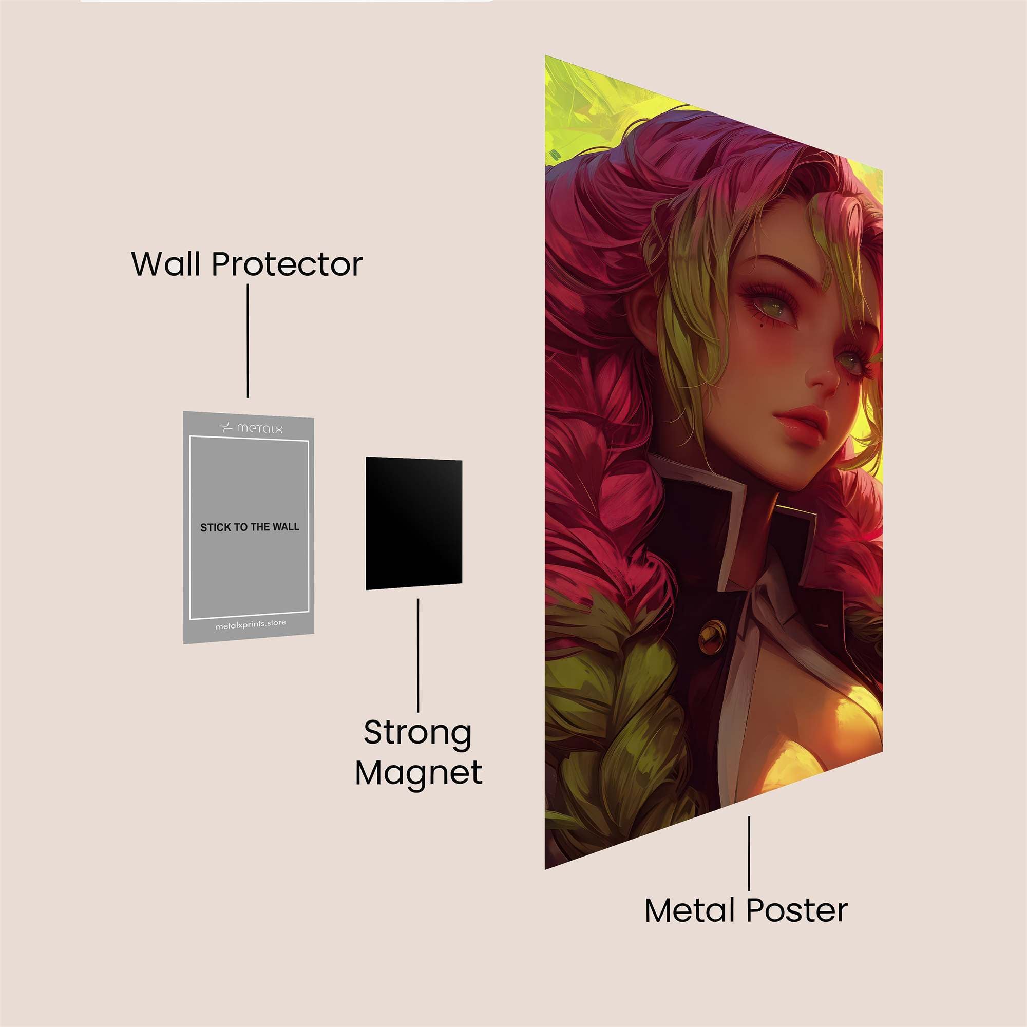 Mitsuri Enchanting Safe Wall Magnetic / M