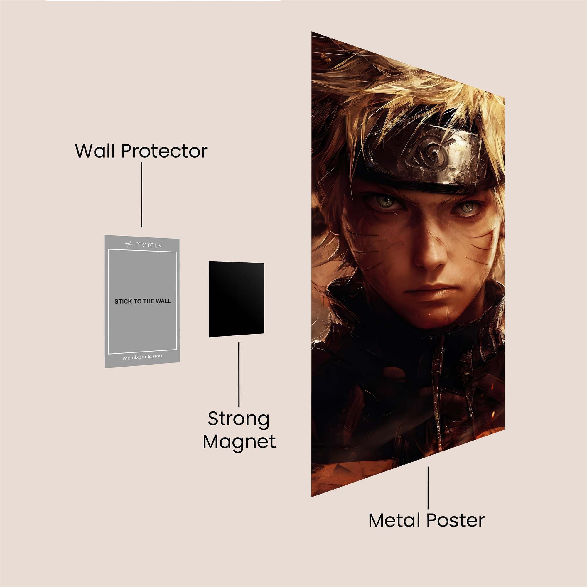 Naruto Resolute Safe Wall Magnetic / M