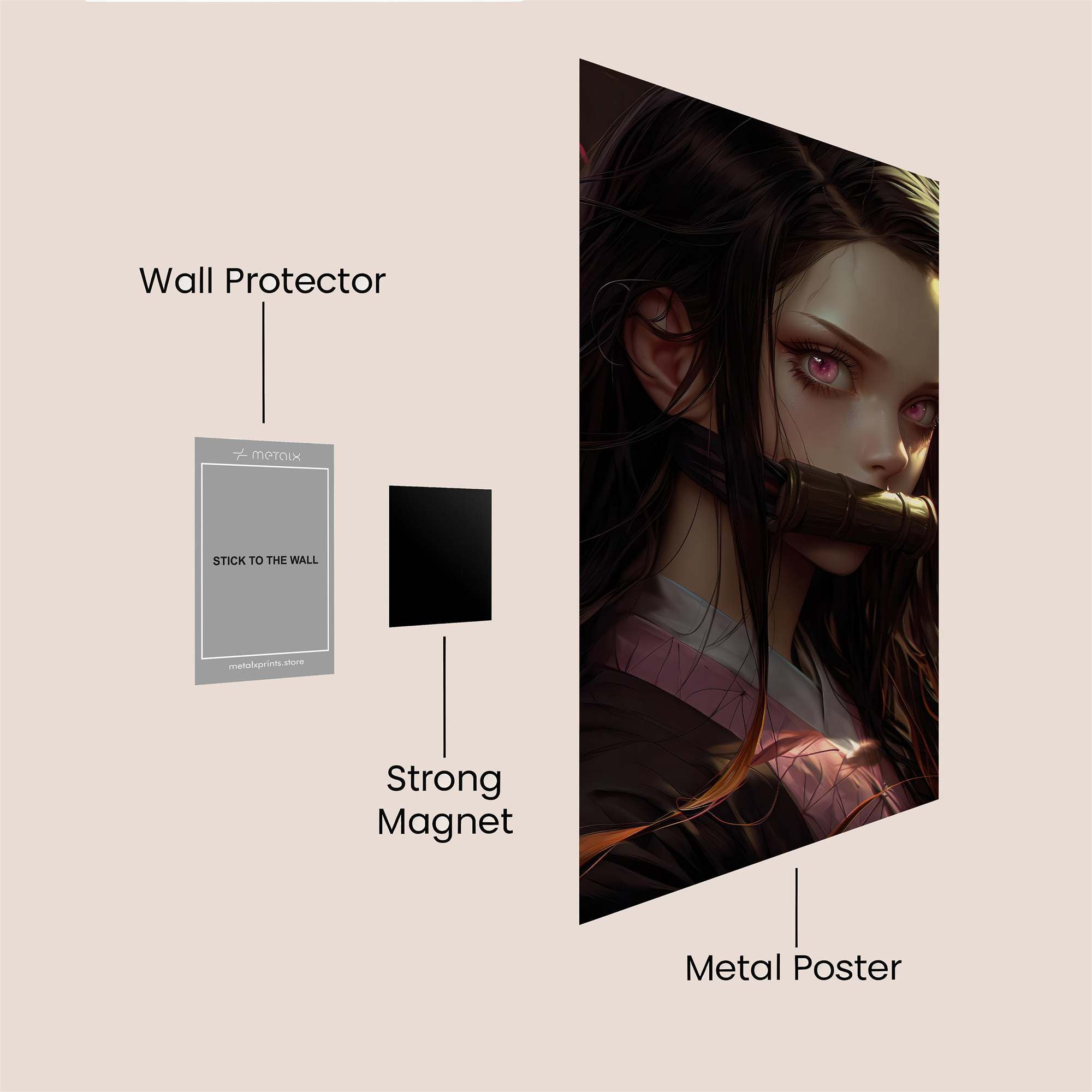 Nezuko Enigmatic Safe Wall Magnetic / M