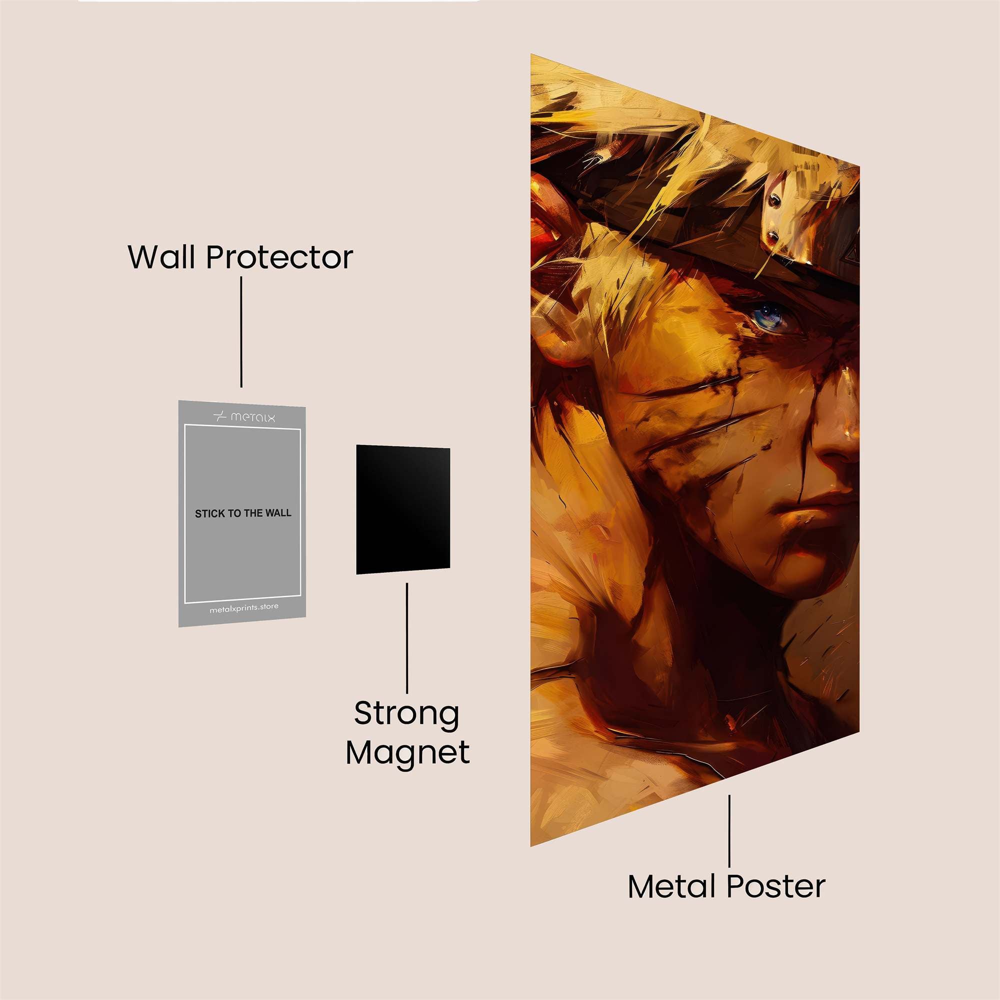 Naruto Resolute Safe Wall Magnetic / M