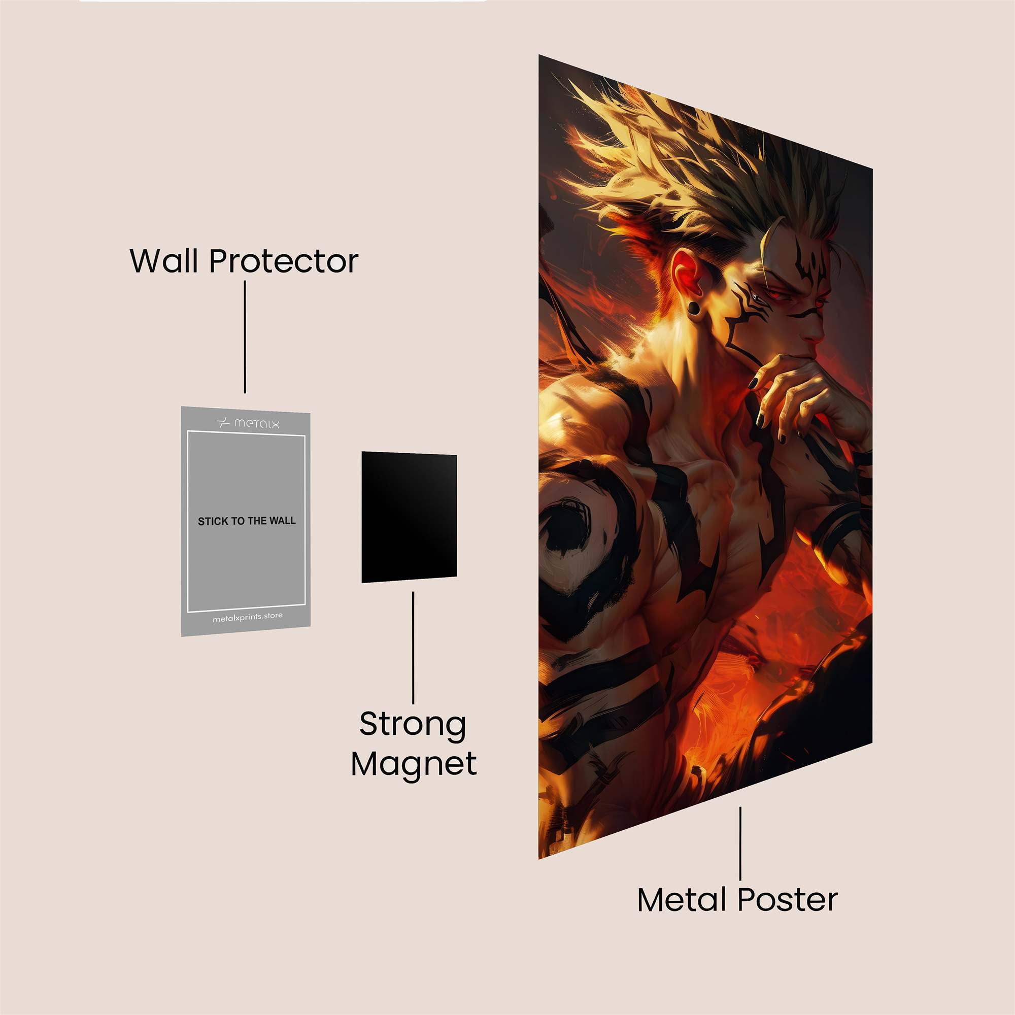 Sukuna Inferno Safe Wall Magnetic / M