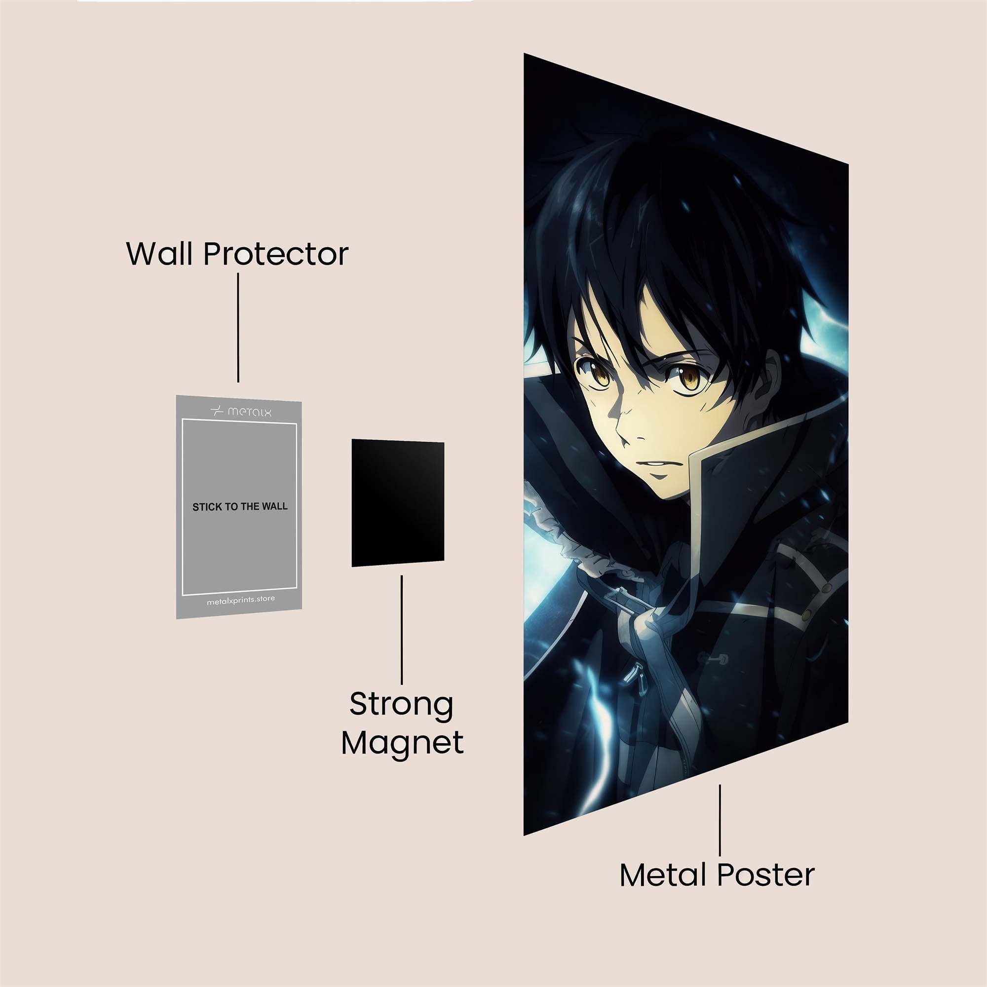Kirito Resolute Safe Wall Magnetic / M