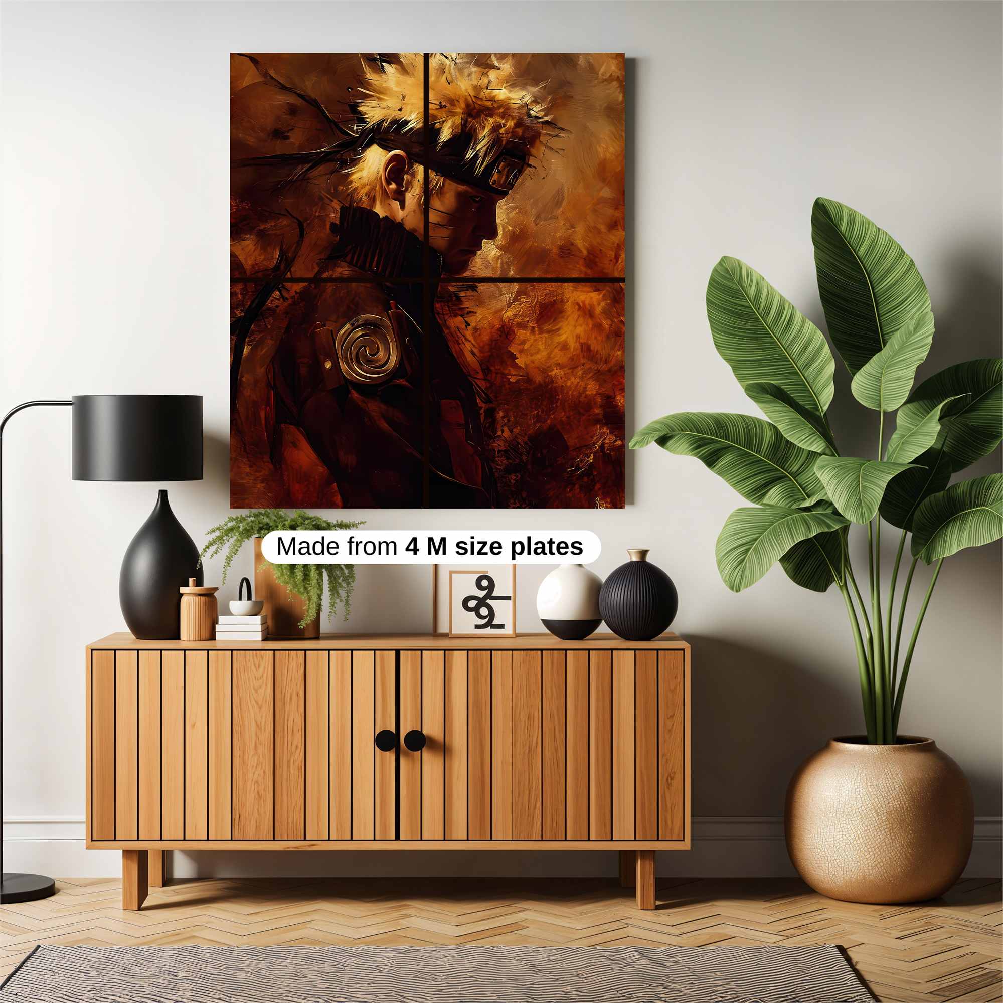 Naruto Fiery Safe Wall Magnetic / M