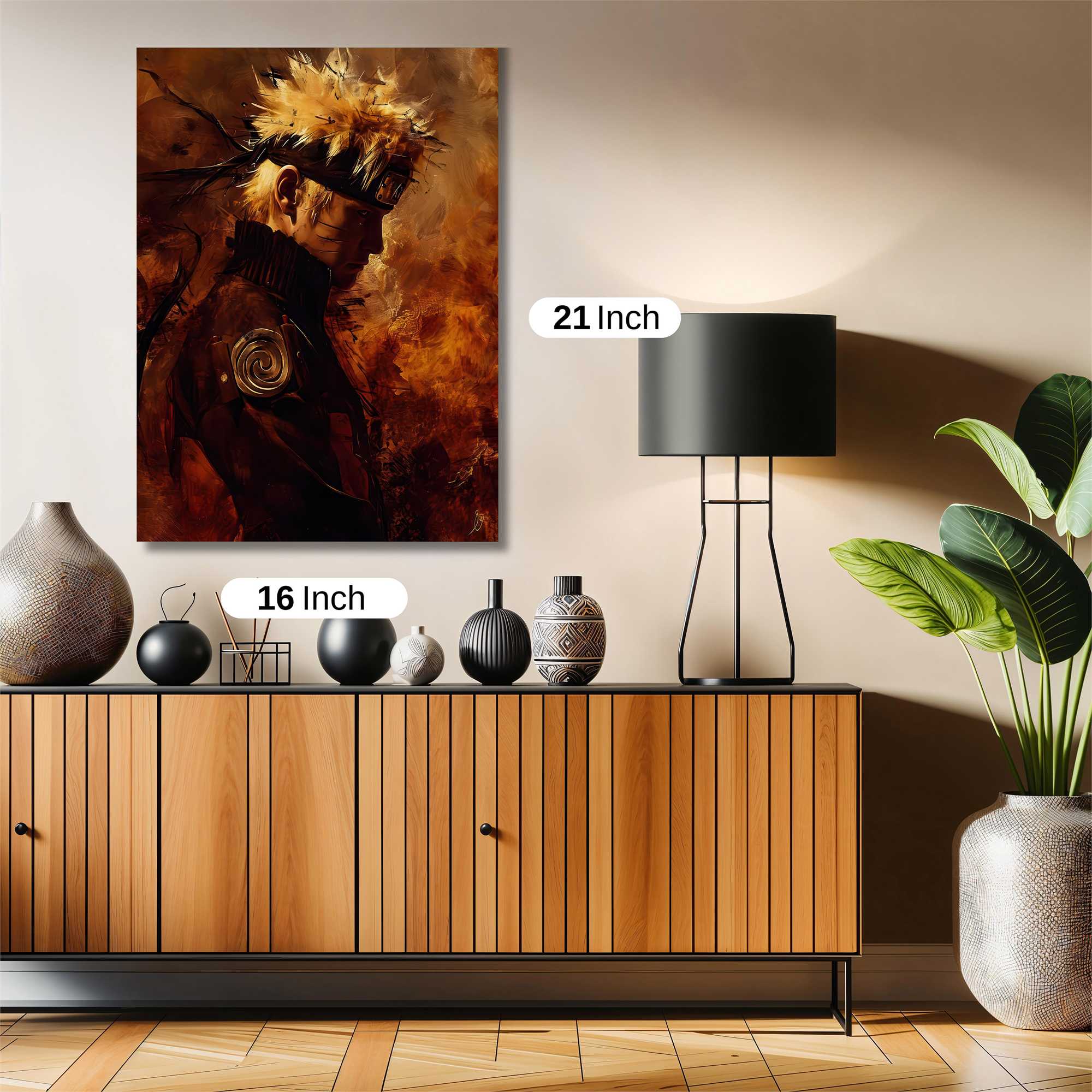 Naruto Fiery Safe Wall Magnetic / M