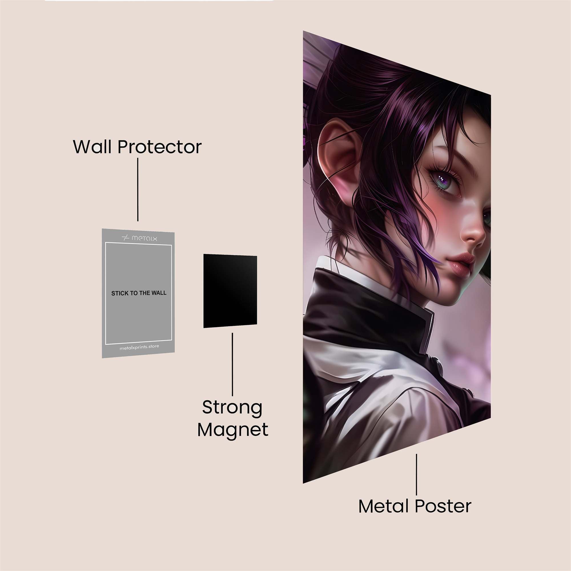 Butterfly Whimsy Safe Wall Magnetic / M