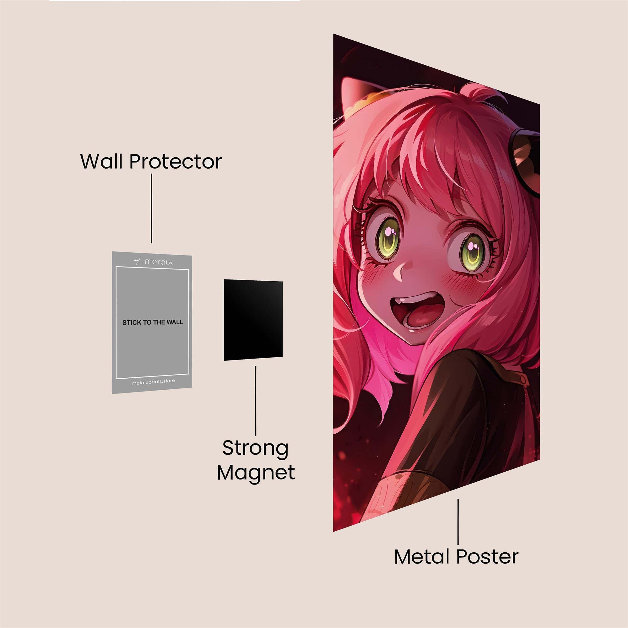 Aqua Cheerful Safe Wall Magnetic / M