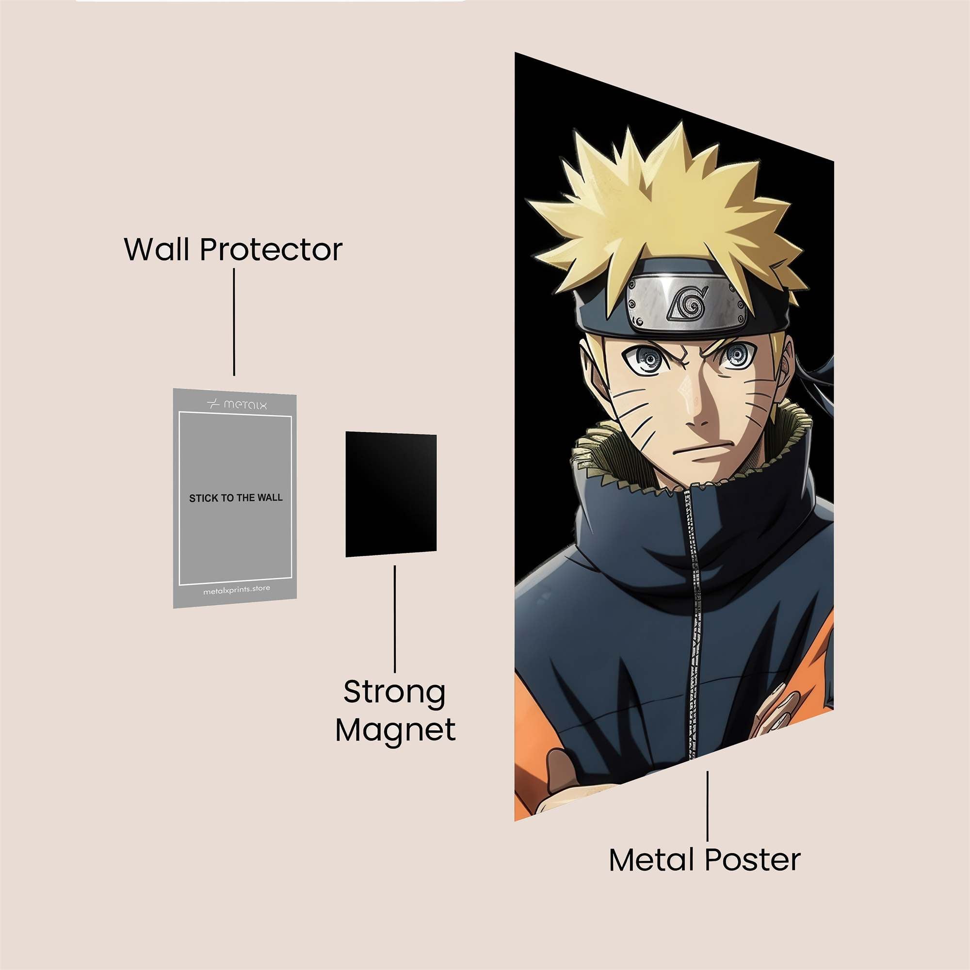 Naruto Resolute Safe Wall Magnetic / M