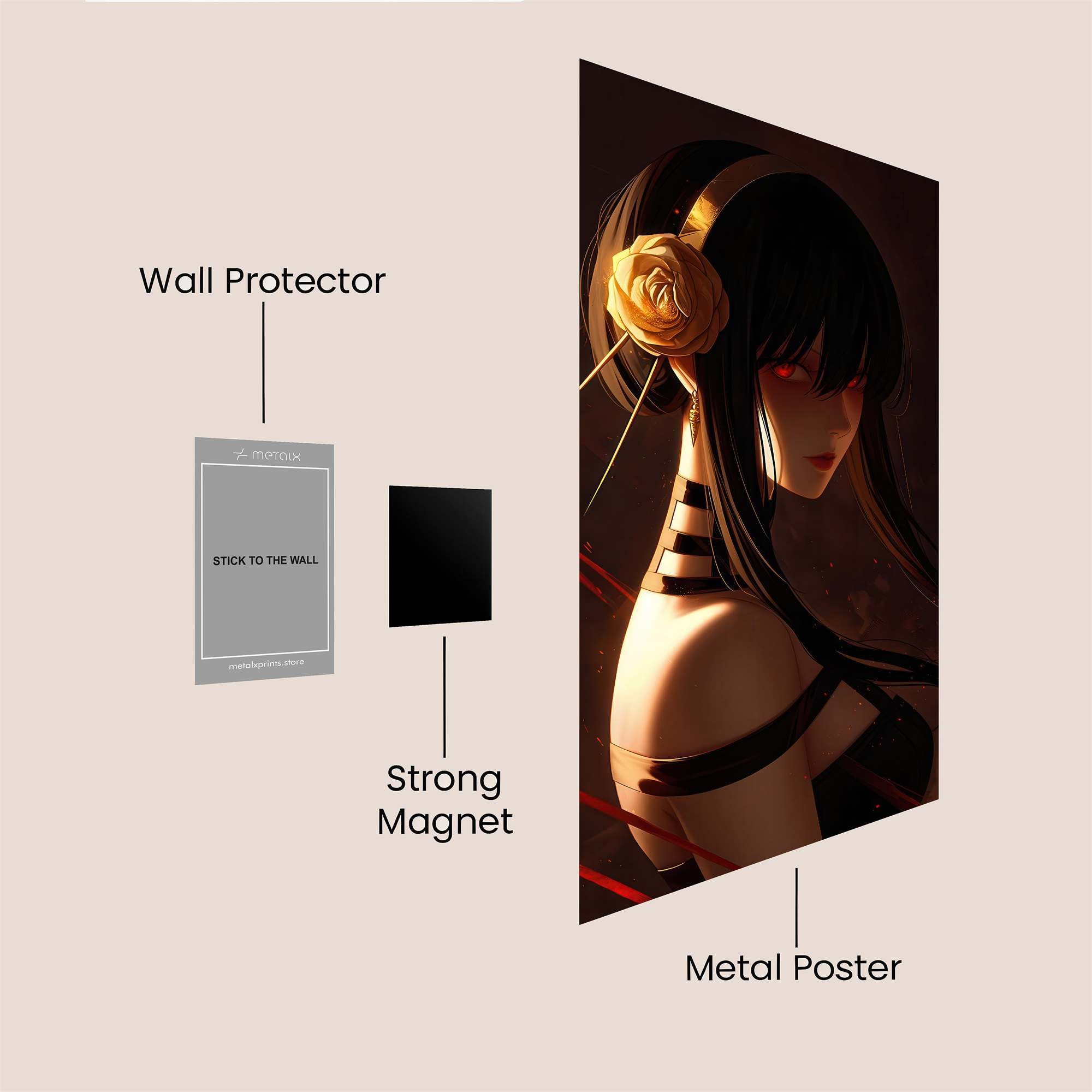 Yorha Silent Safe Wall Magnetic / M
