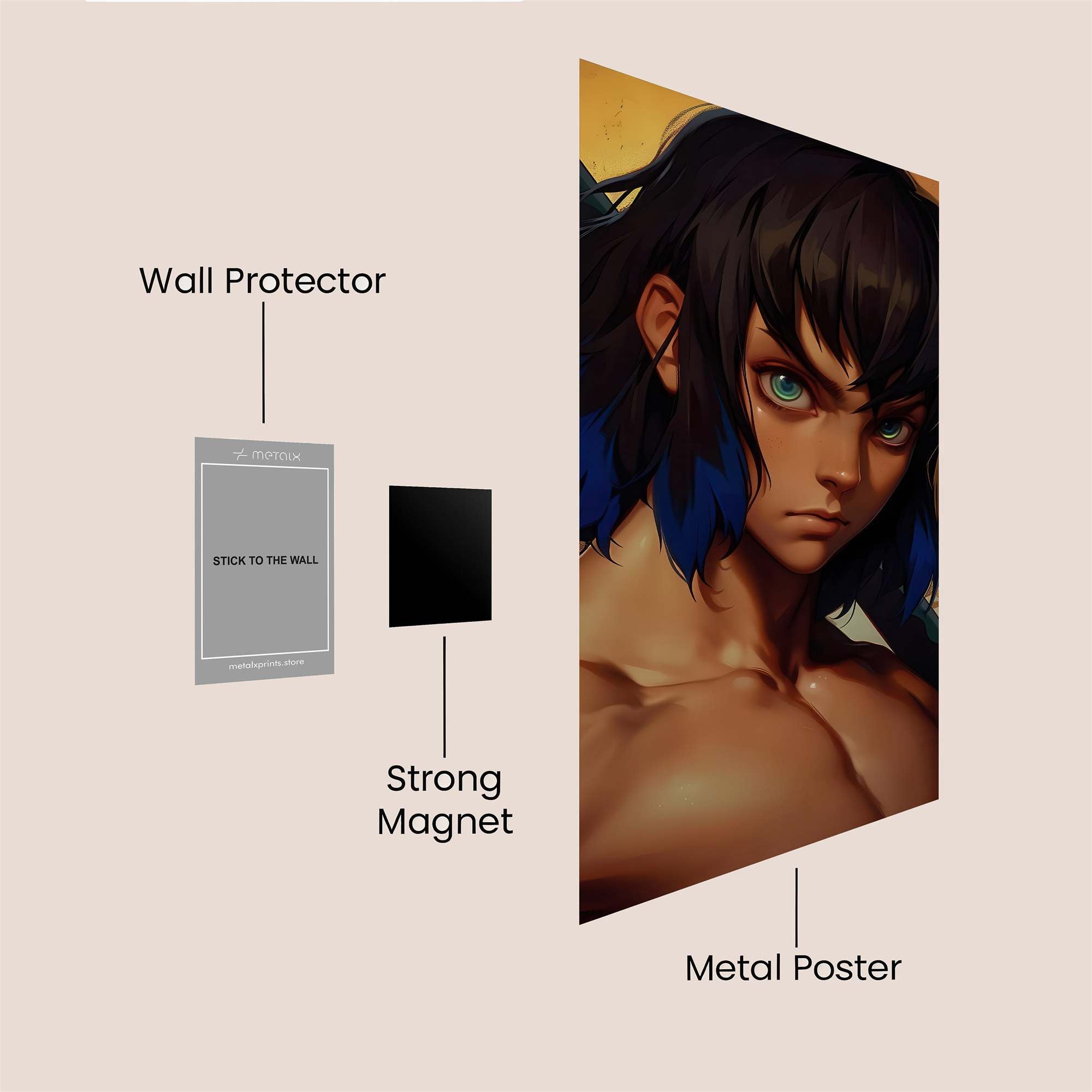 Tanjiro Resolute Safe Wall Magnetic / M