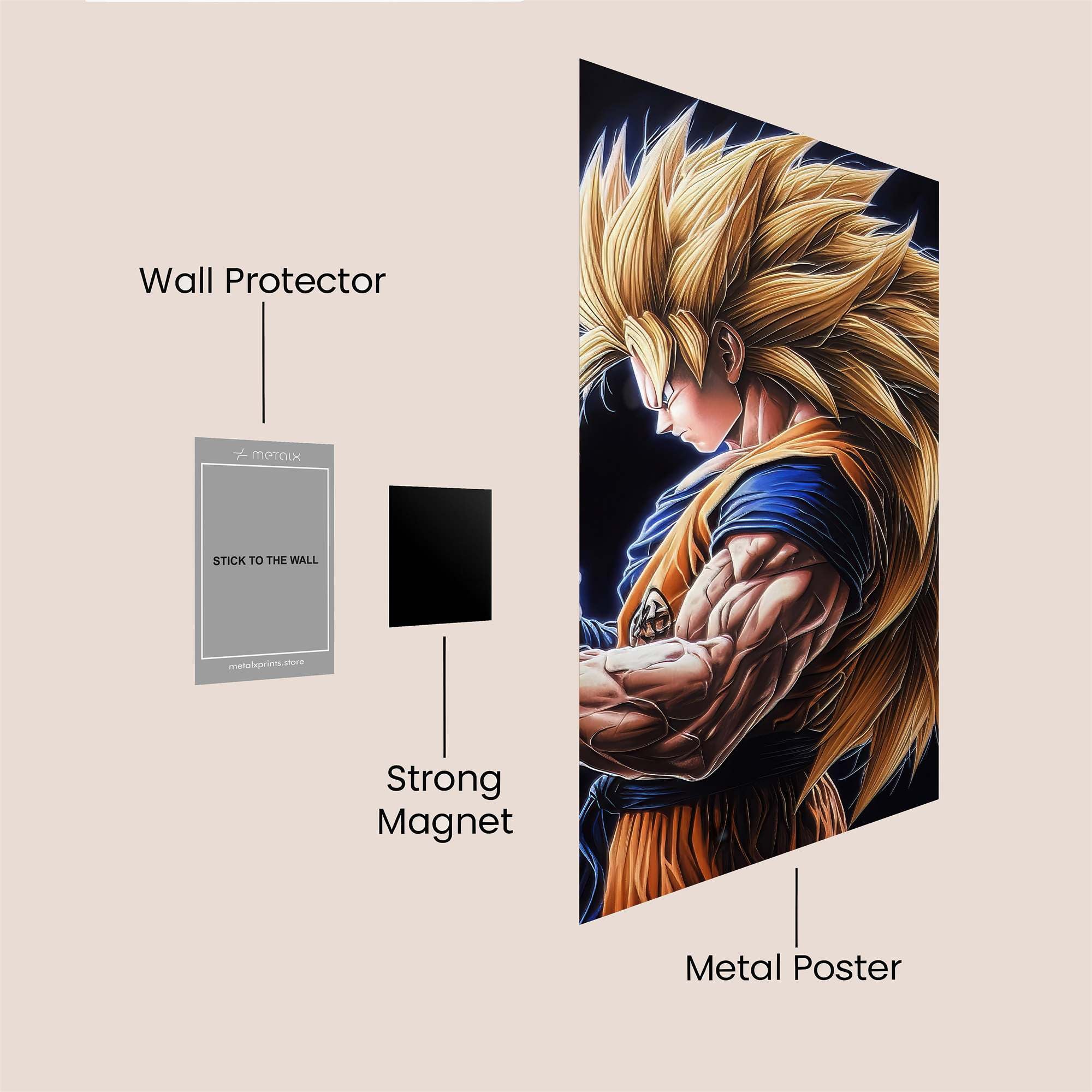Goku Resolute Safe Wall Magnetic / M