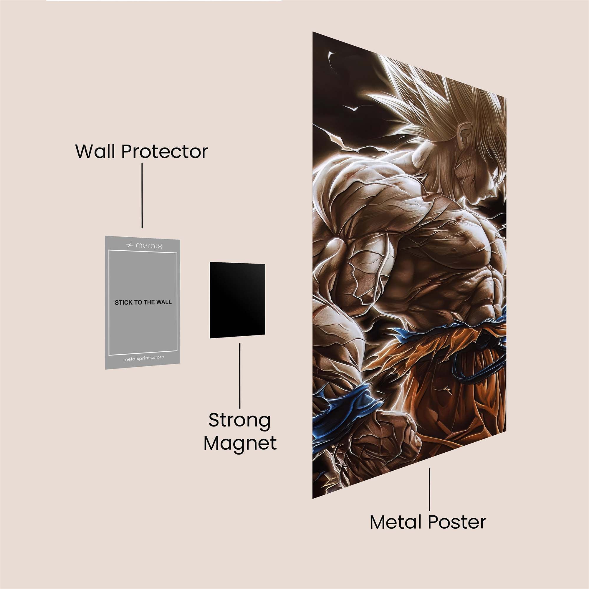 Goku Fierce Safe Wall Magnetic / M