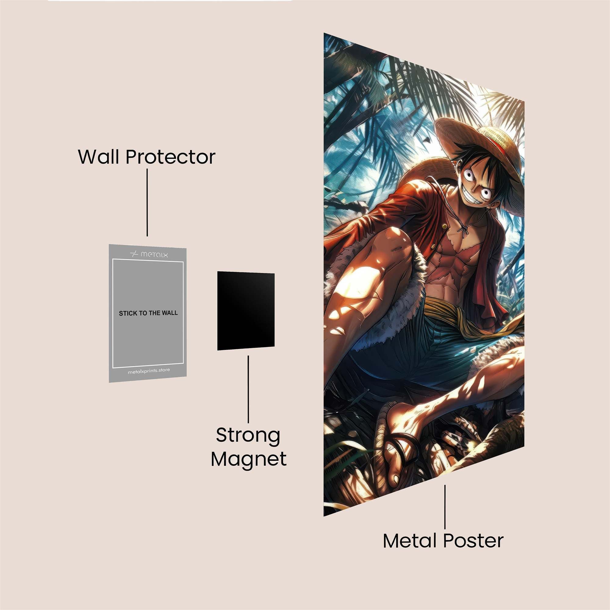 Luffy Adventurous Safe Wall Magnetic / M