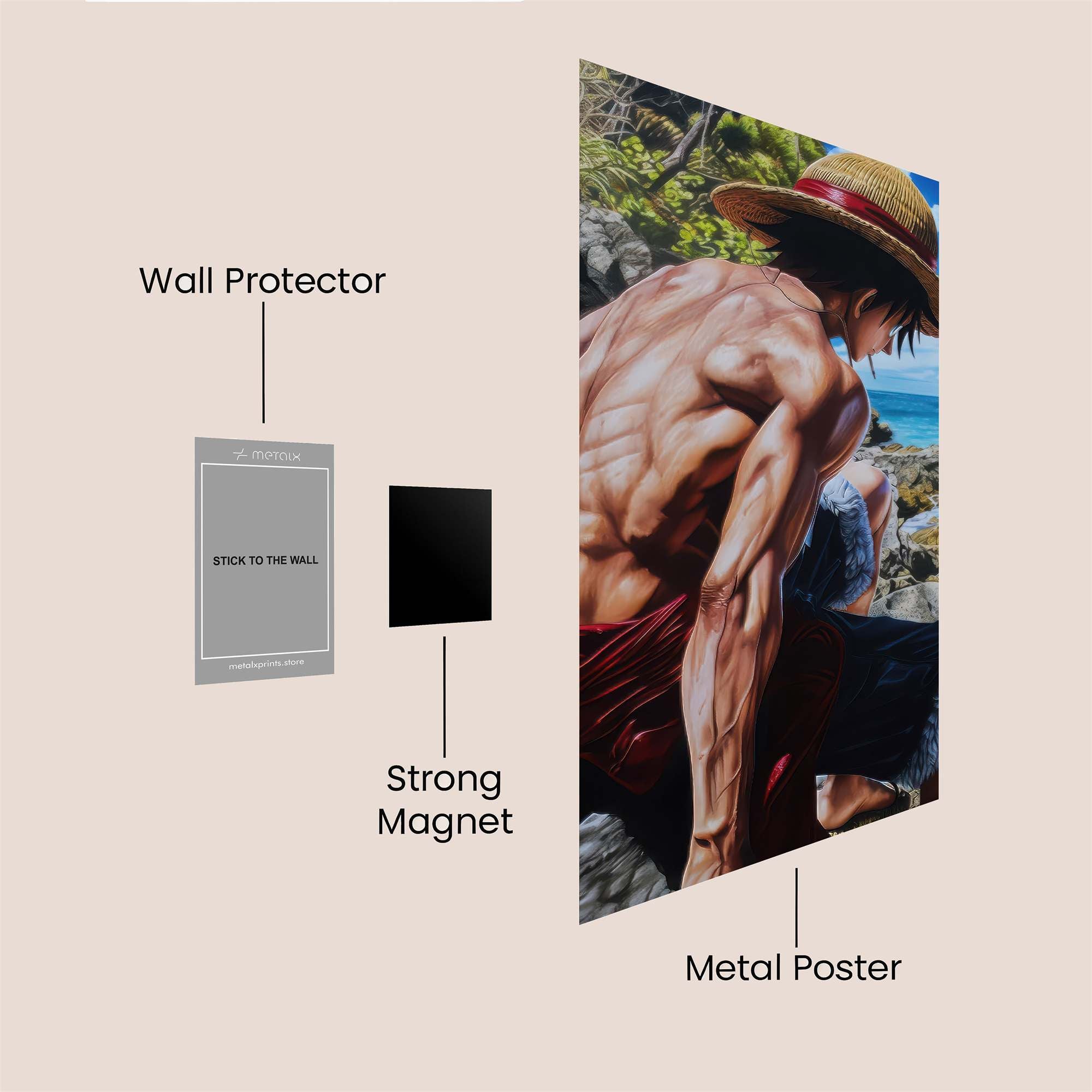 Luffy Serene Safe Wall Magnetic / M