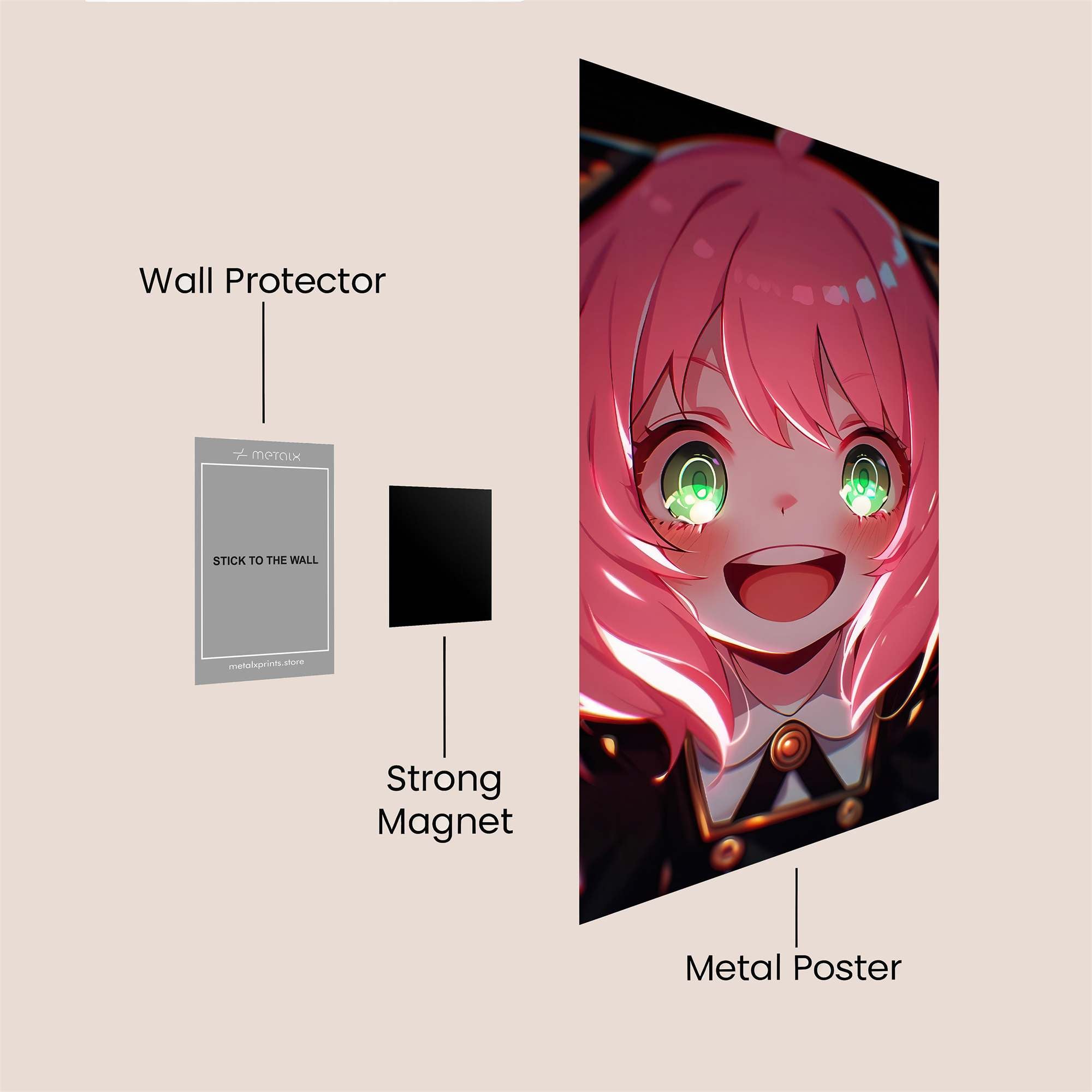 Luna Gleeful Safe Wall Magnetic / M