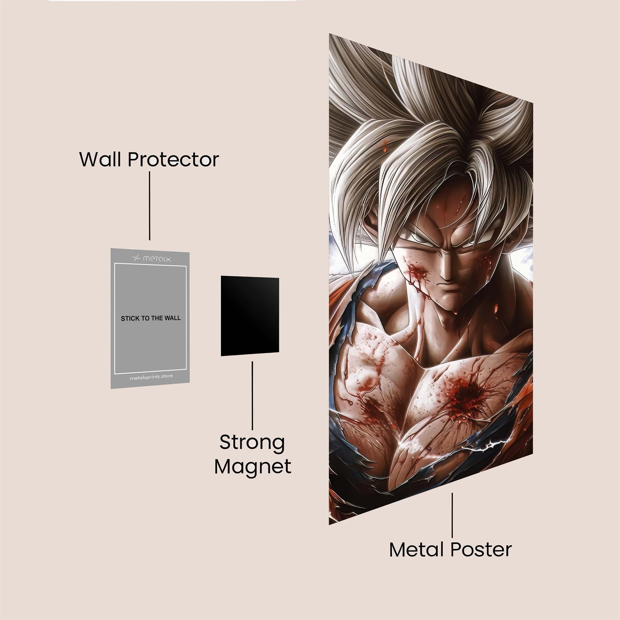 Goku Resolute Safe Wall Magnetic / M