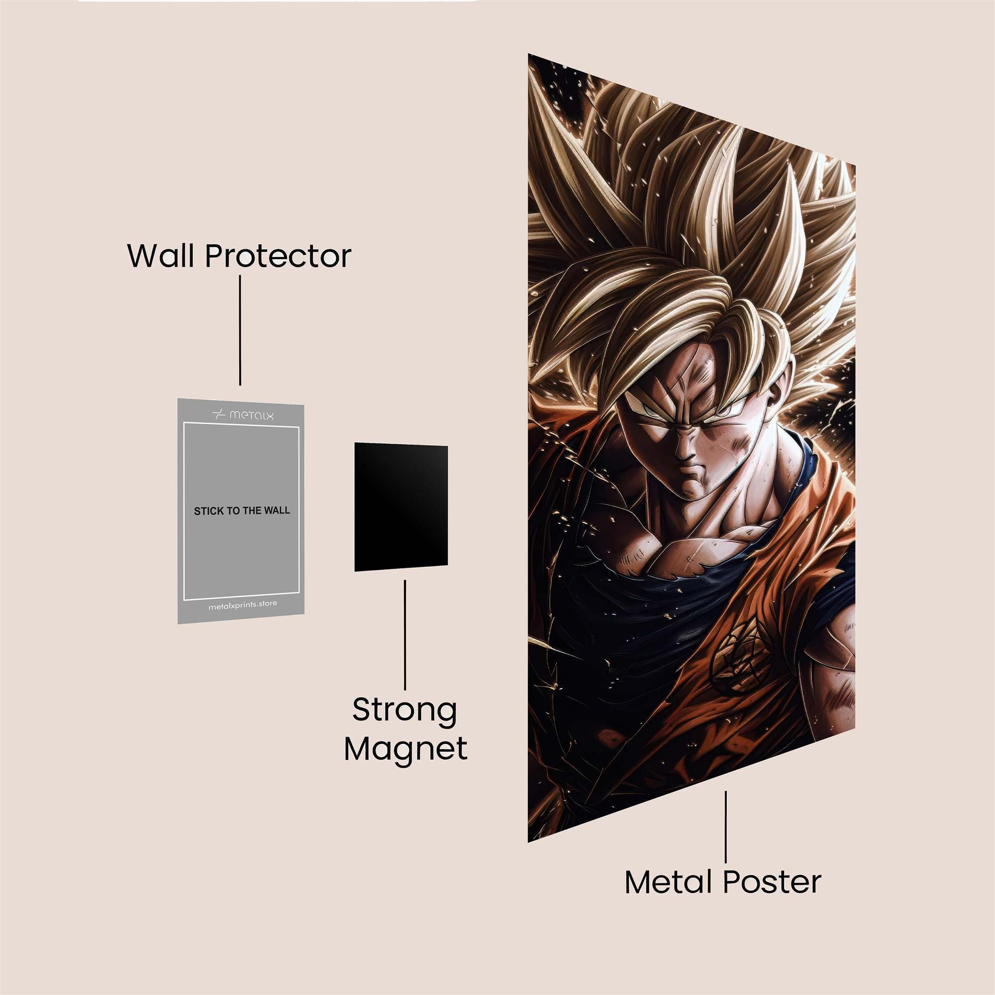 Goku Intense Safe Wall Magnetic / M