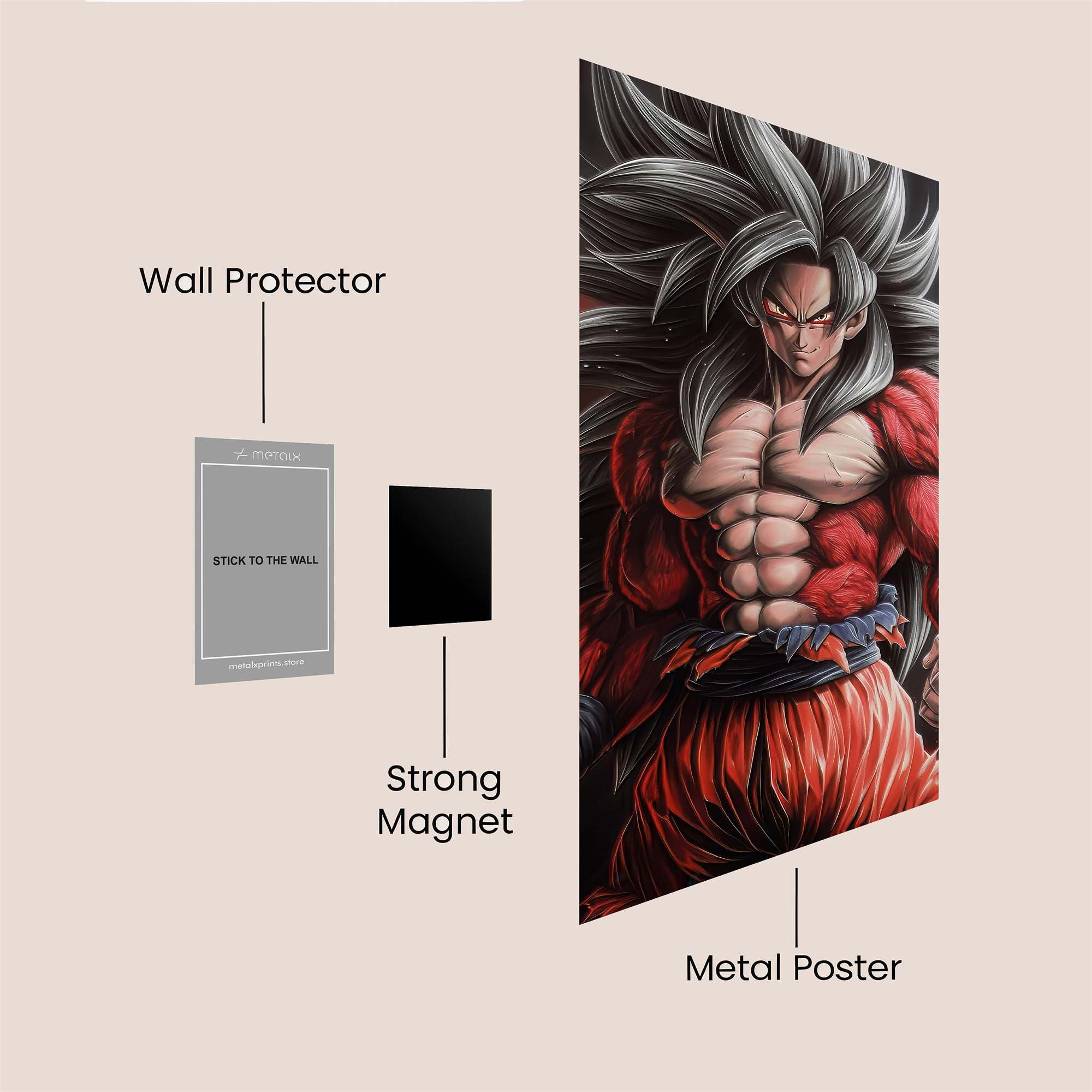 Goku Ferocity Safe Wall Magnetic / M