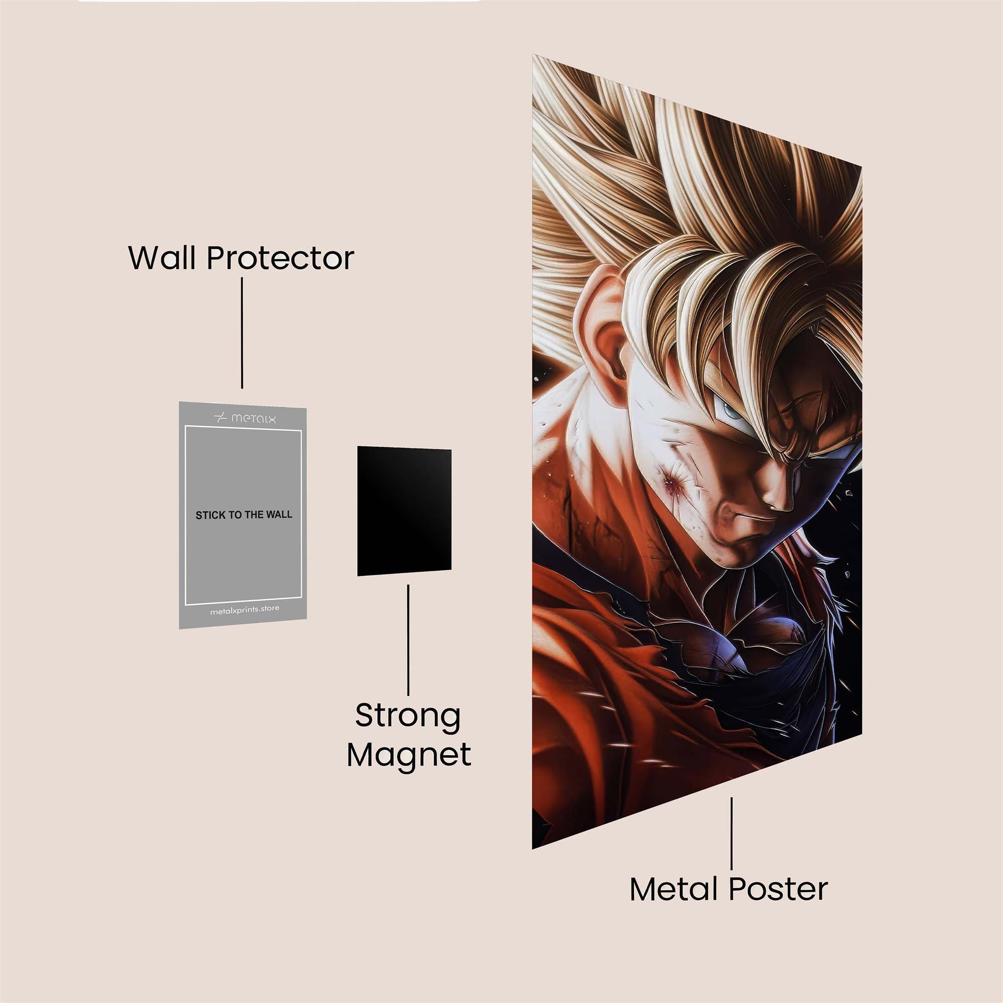 Goku Intense Safe Wall Magnetic / M