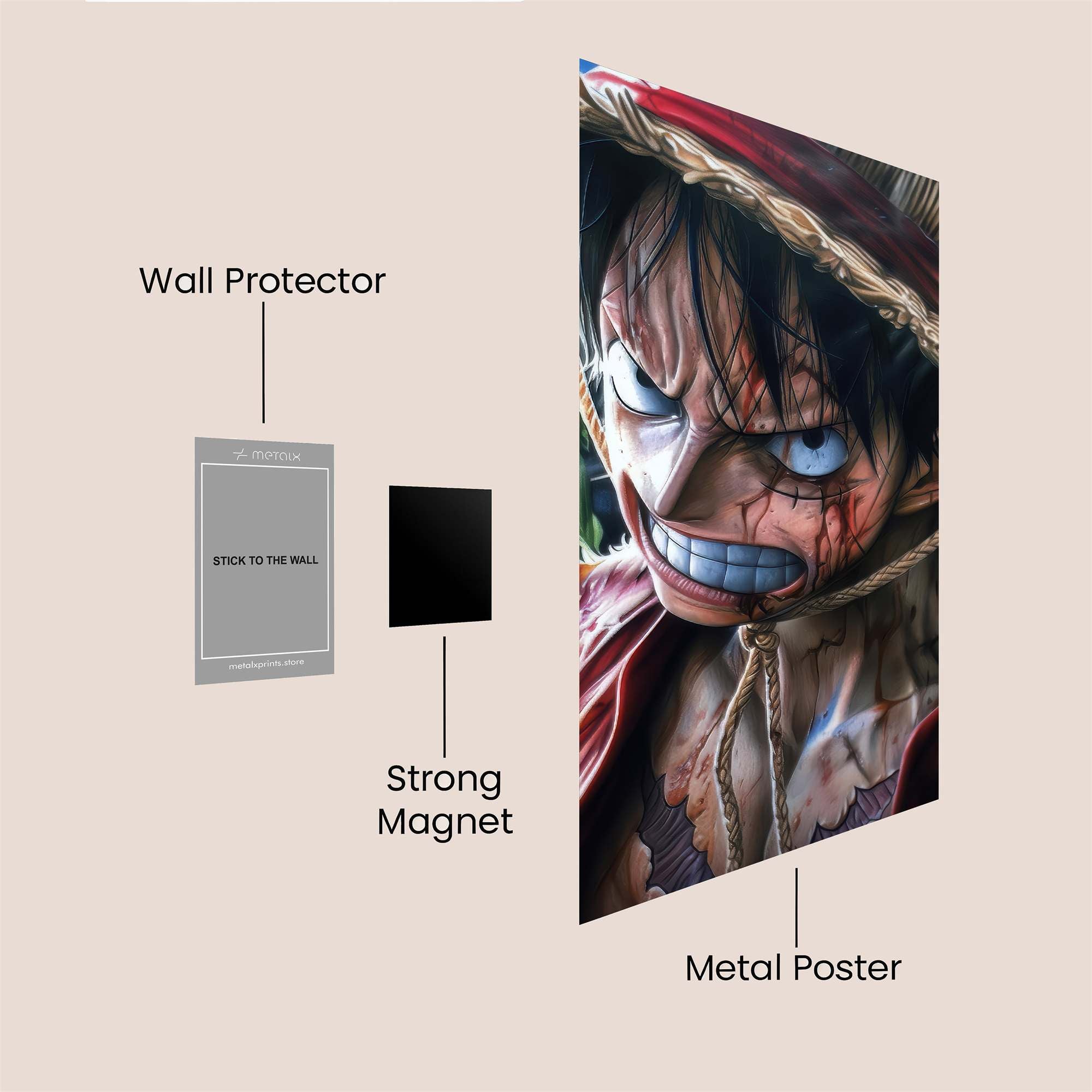 Luffy Resolute Safe Wall Magnetic / M