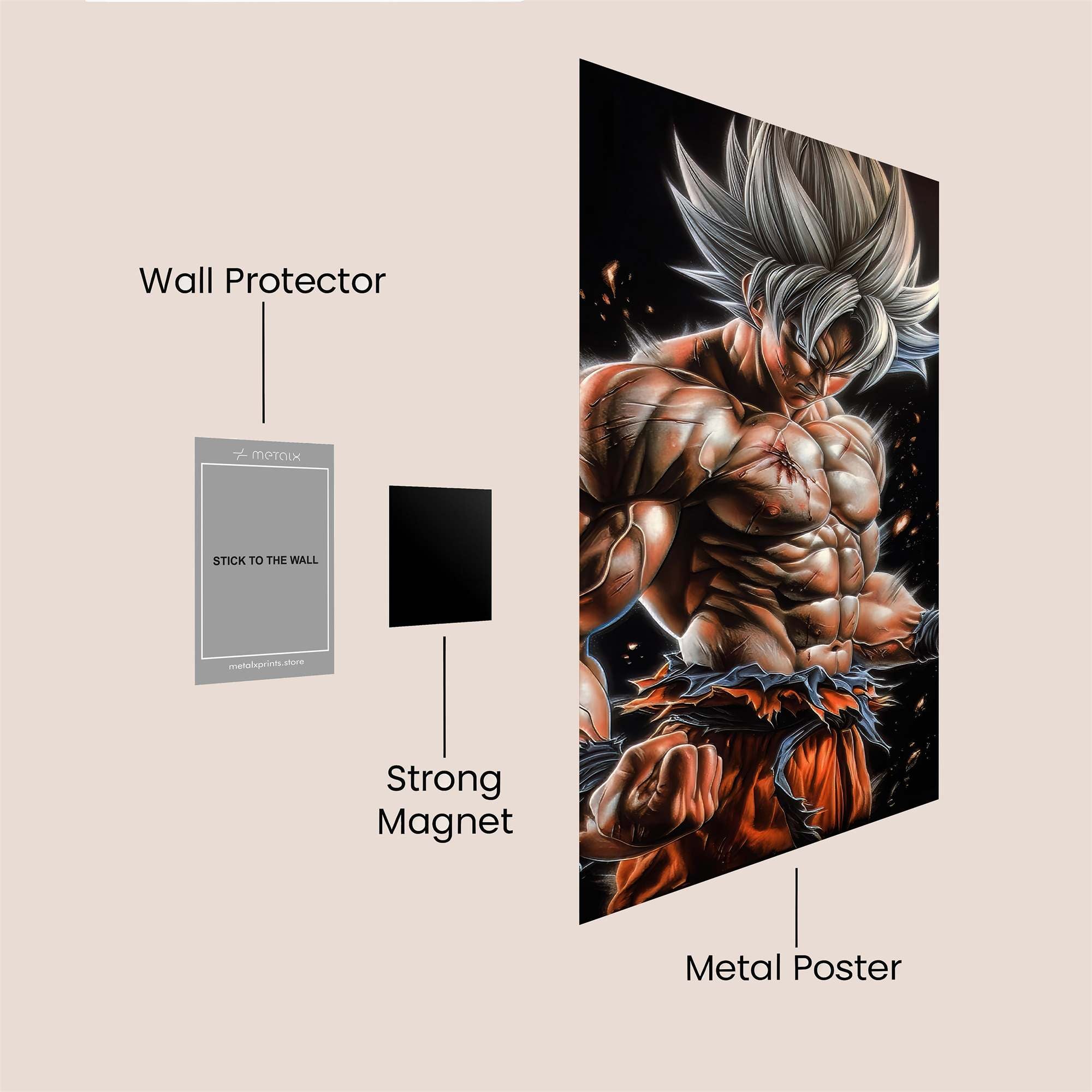 Goku Ferocity Safe Wall Magnetic / M