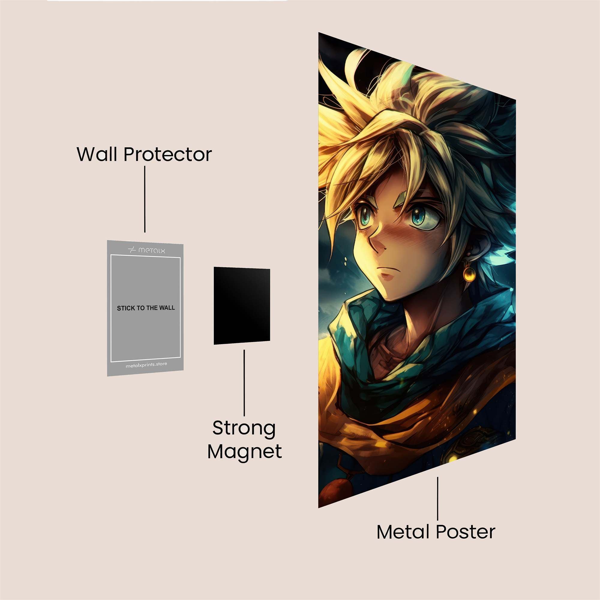 Heroic Gaze Safe Wall Magnetic / M