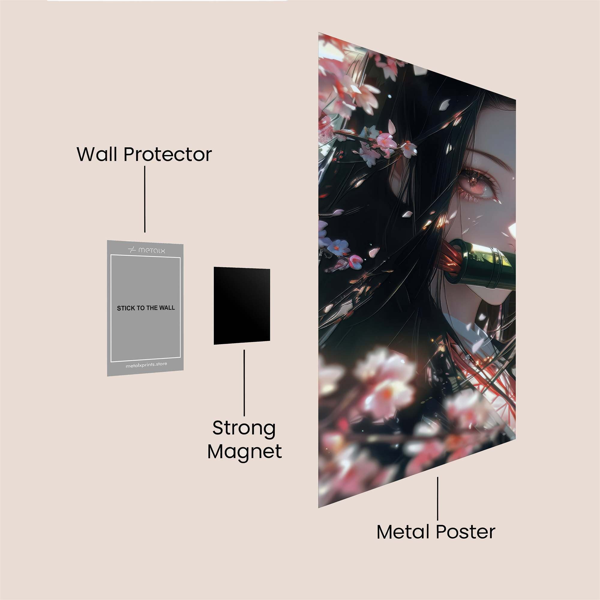 Nezuko Serene Safe Wall Magnetic / M