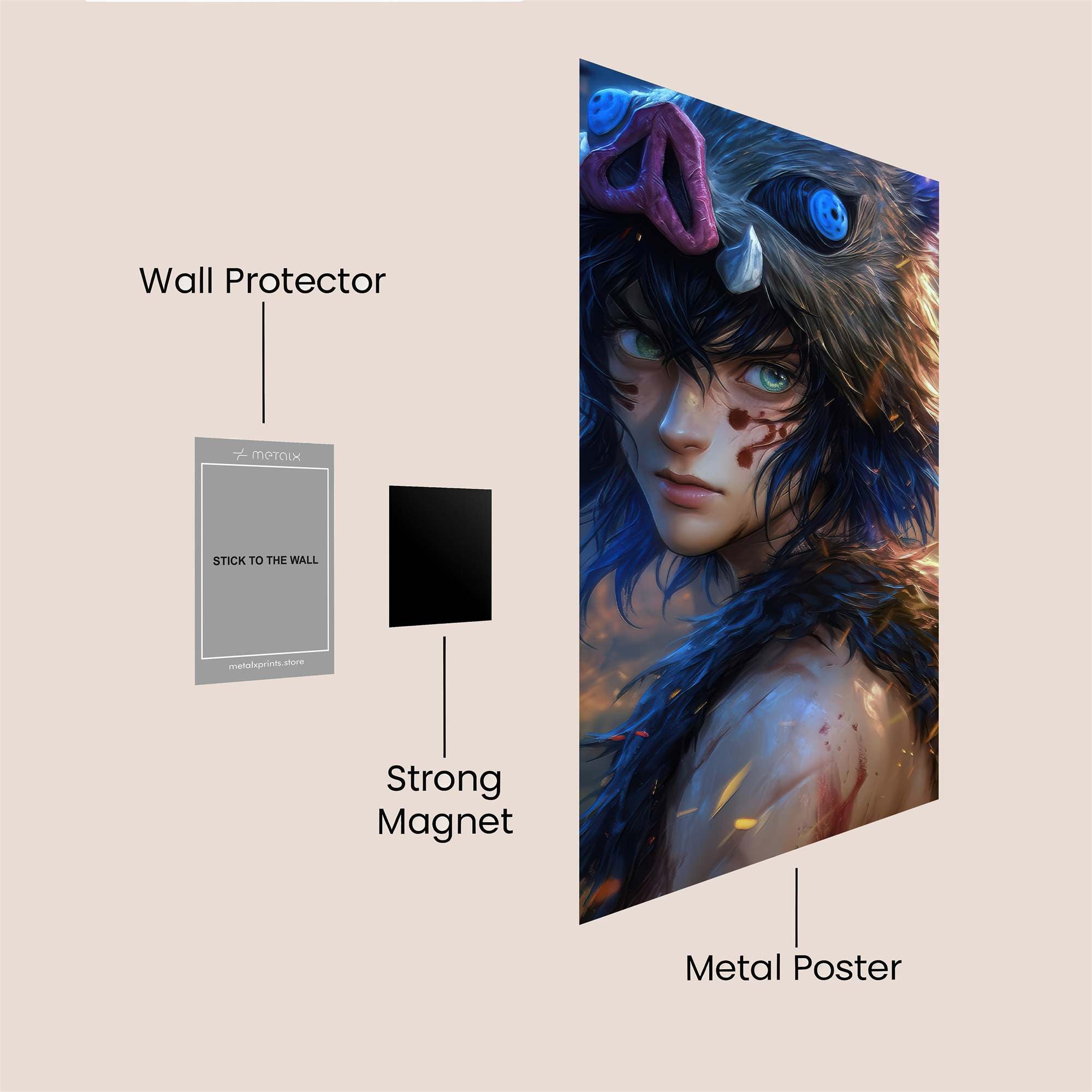 Inosuke Fierce Safe Wall Magnetic / M