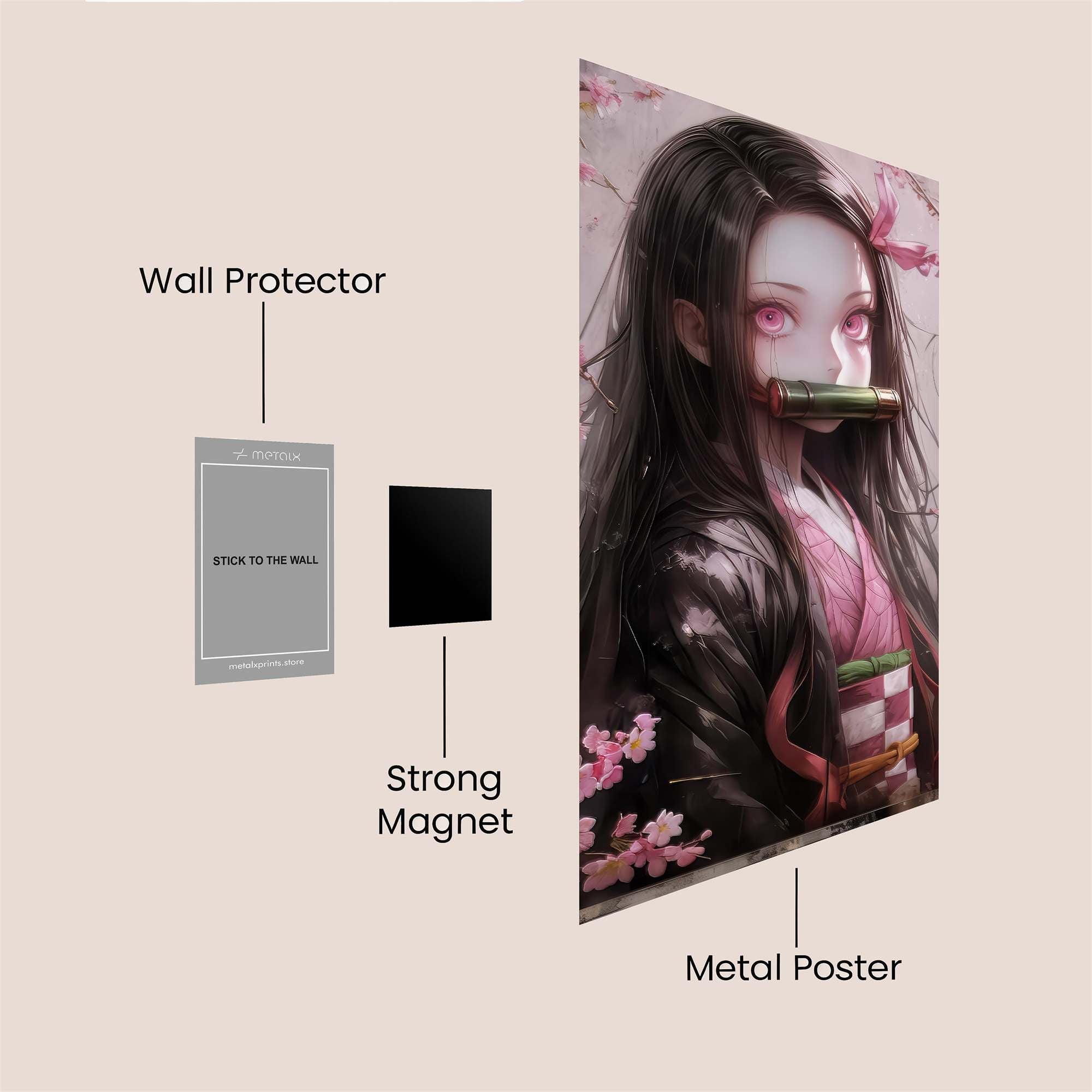 Nezuko Serene Safe Wall Magnetic / M