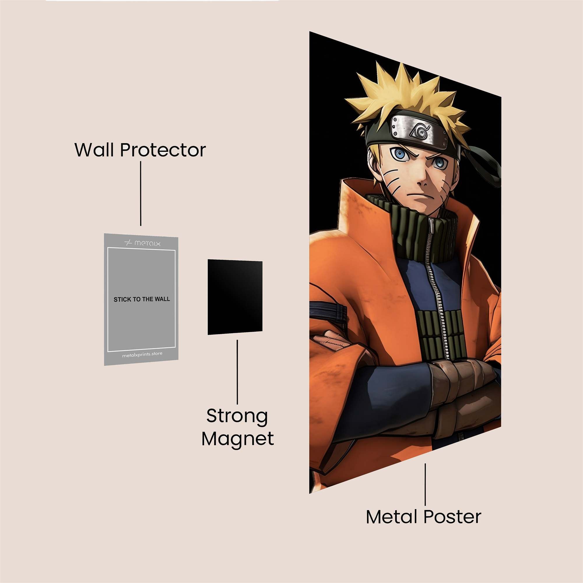 Naruto Resolute Safe Wall Magnetic / M