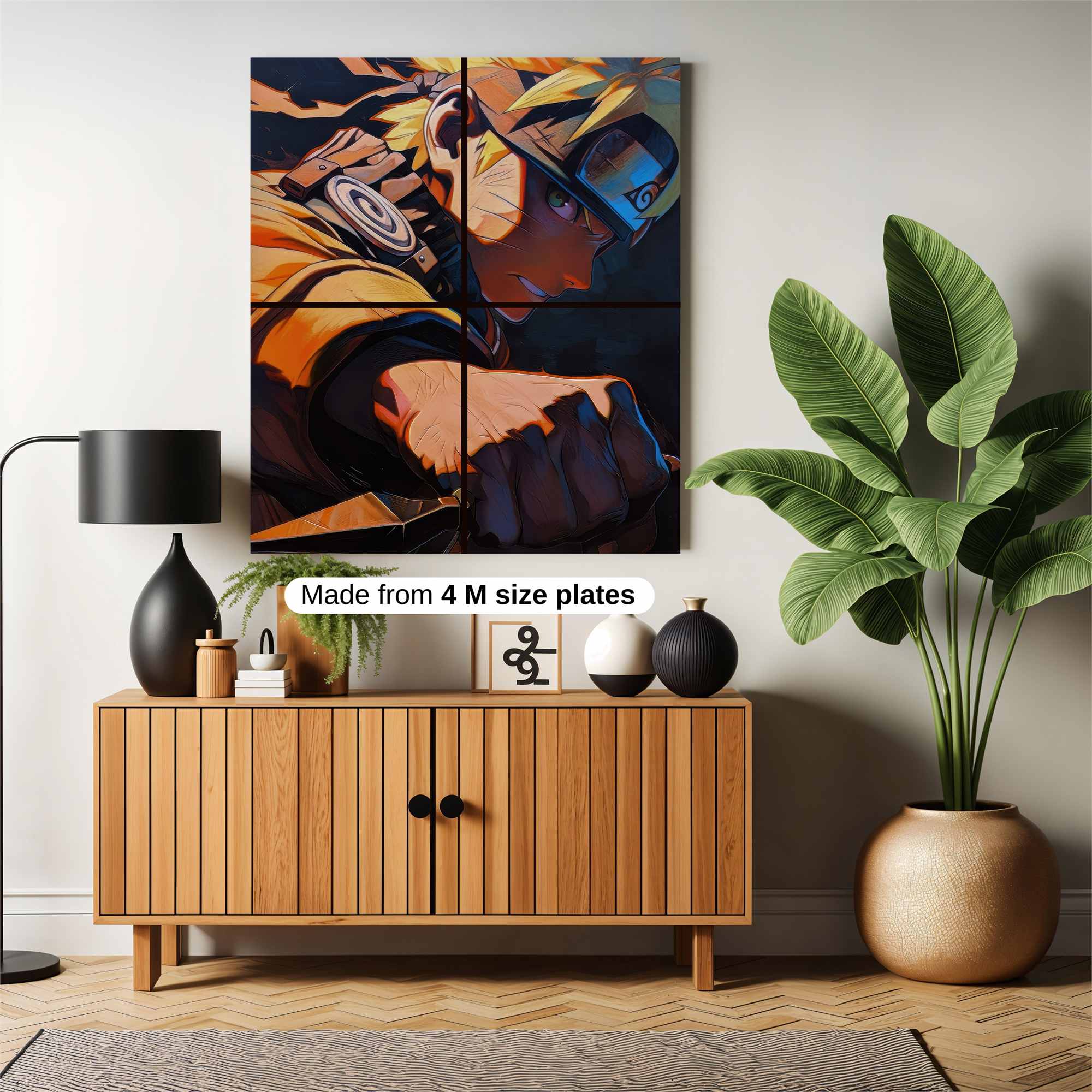 Naruto Determined Safe Wall Magnetic / M