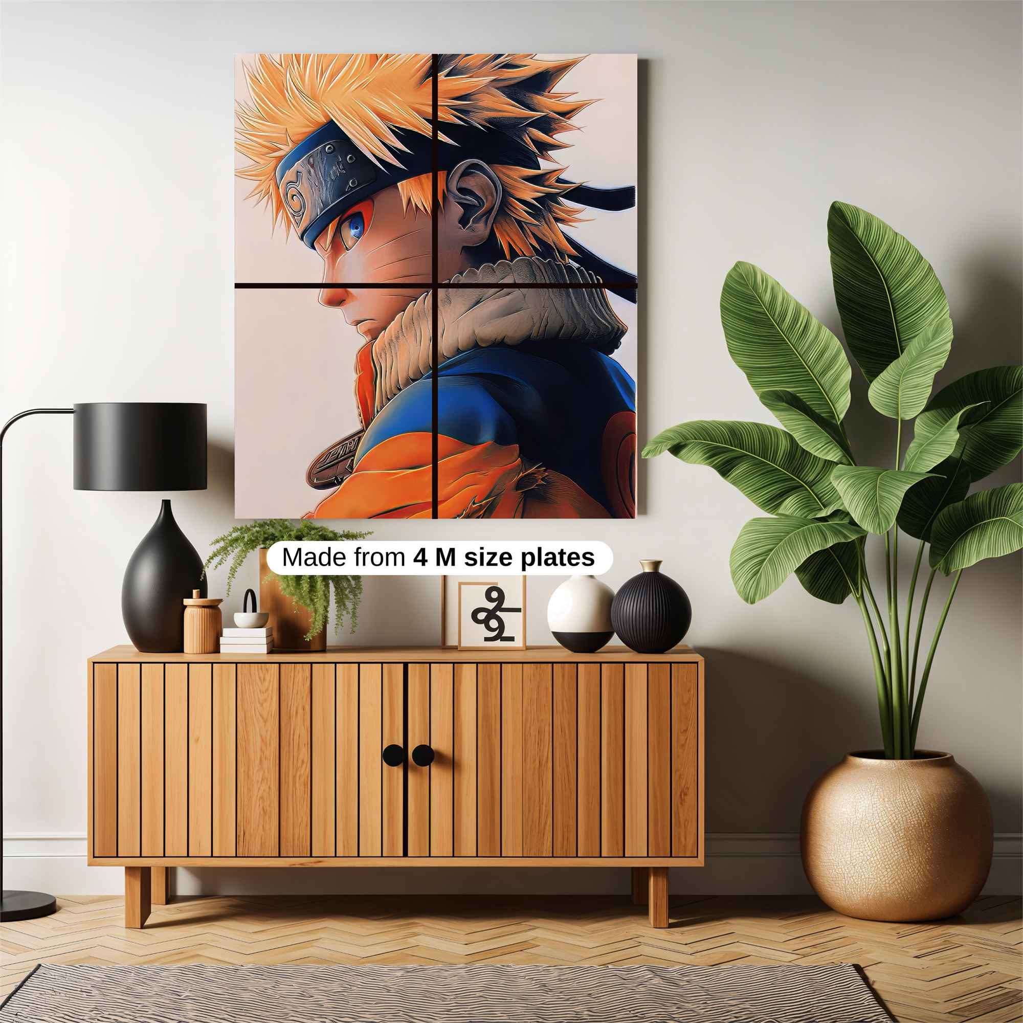 Naruto Determined Safe Wall Magnetic / M