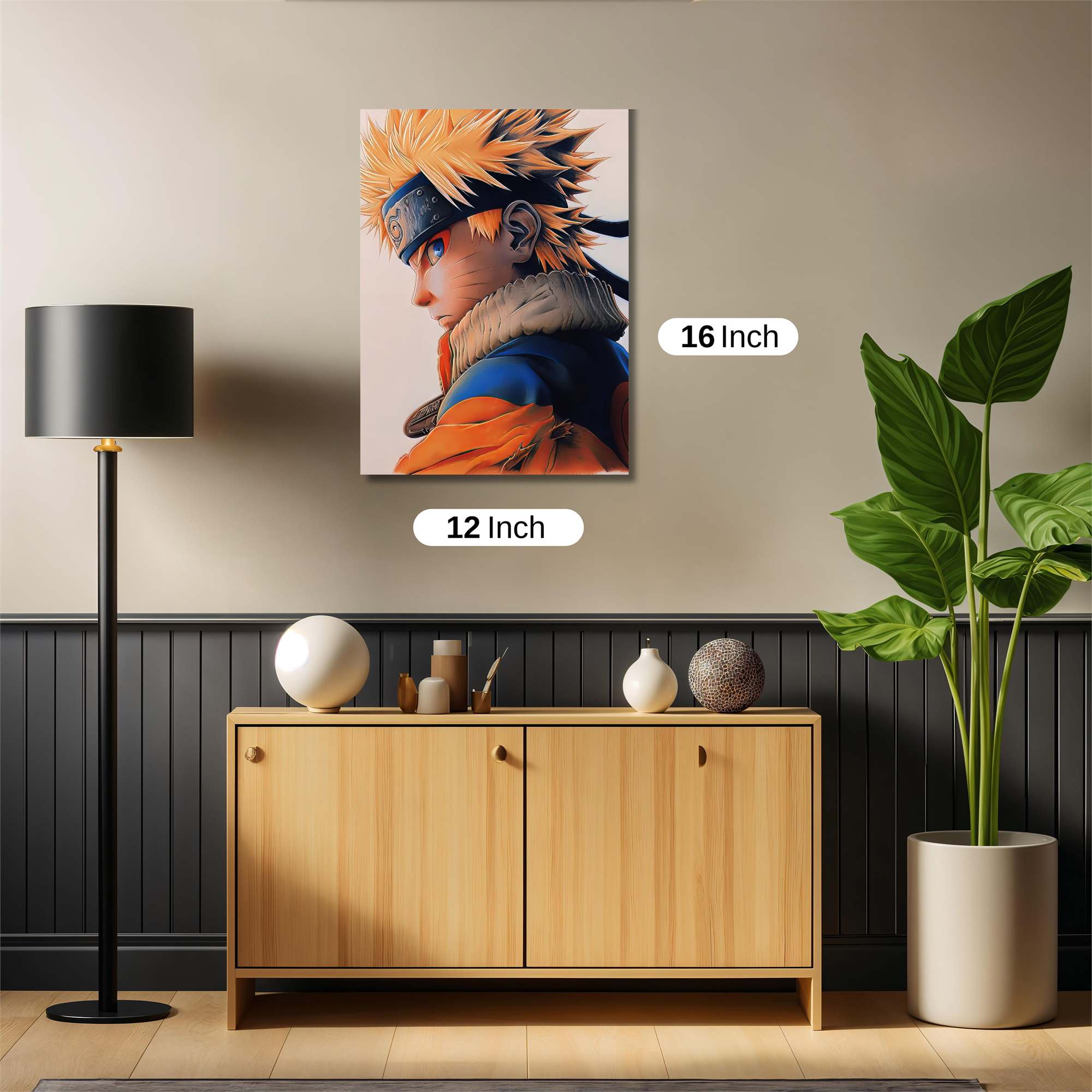 Naruto Determined Safe Wall Magnetic / M