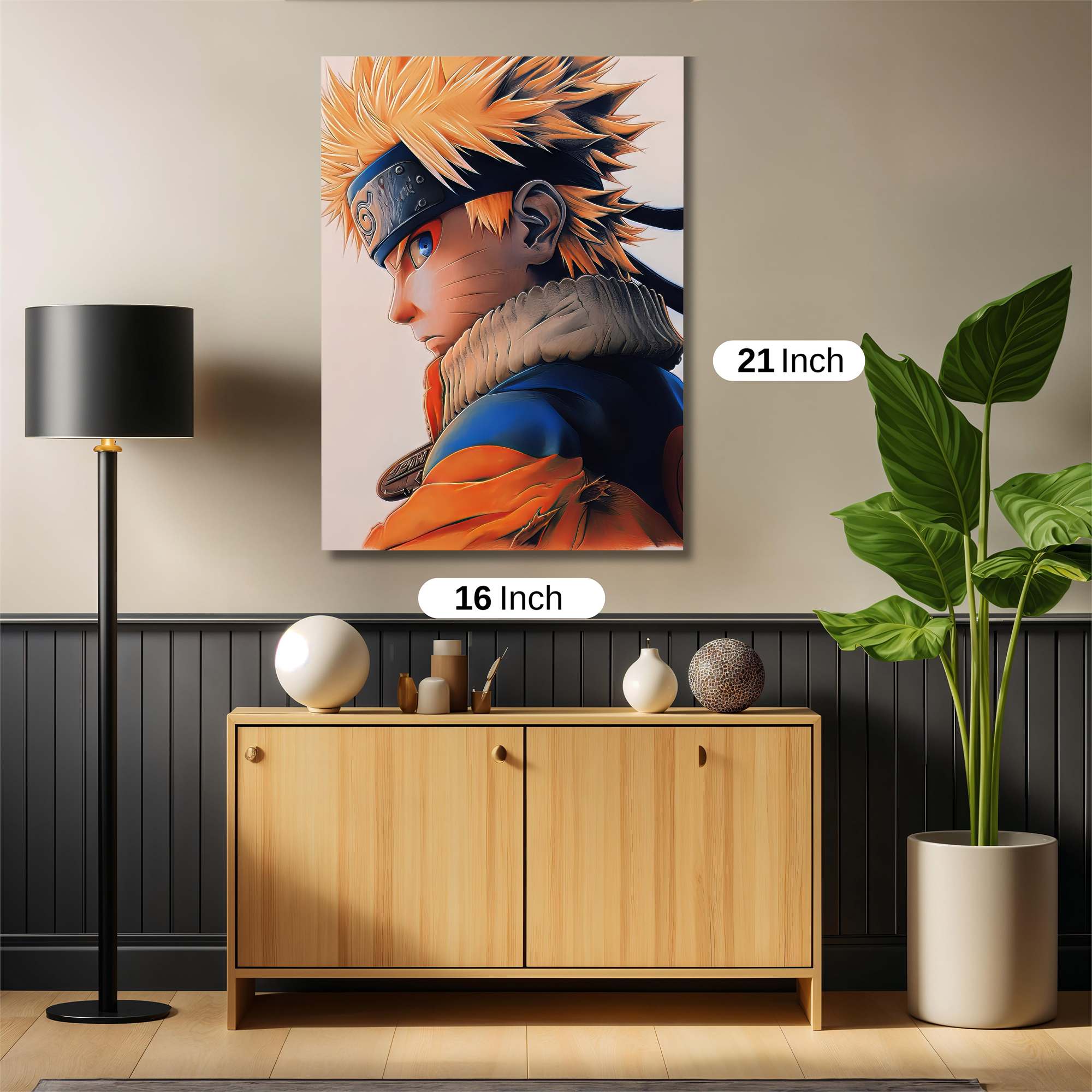 Naruto Determined Safe Wall Magnetic / M