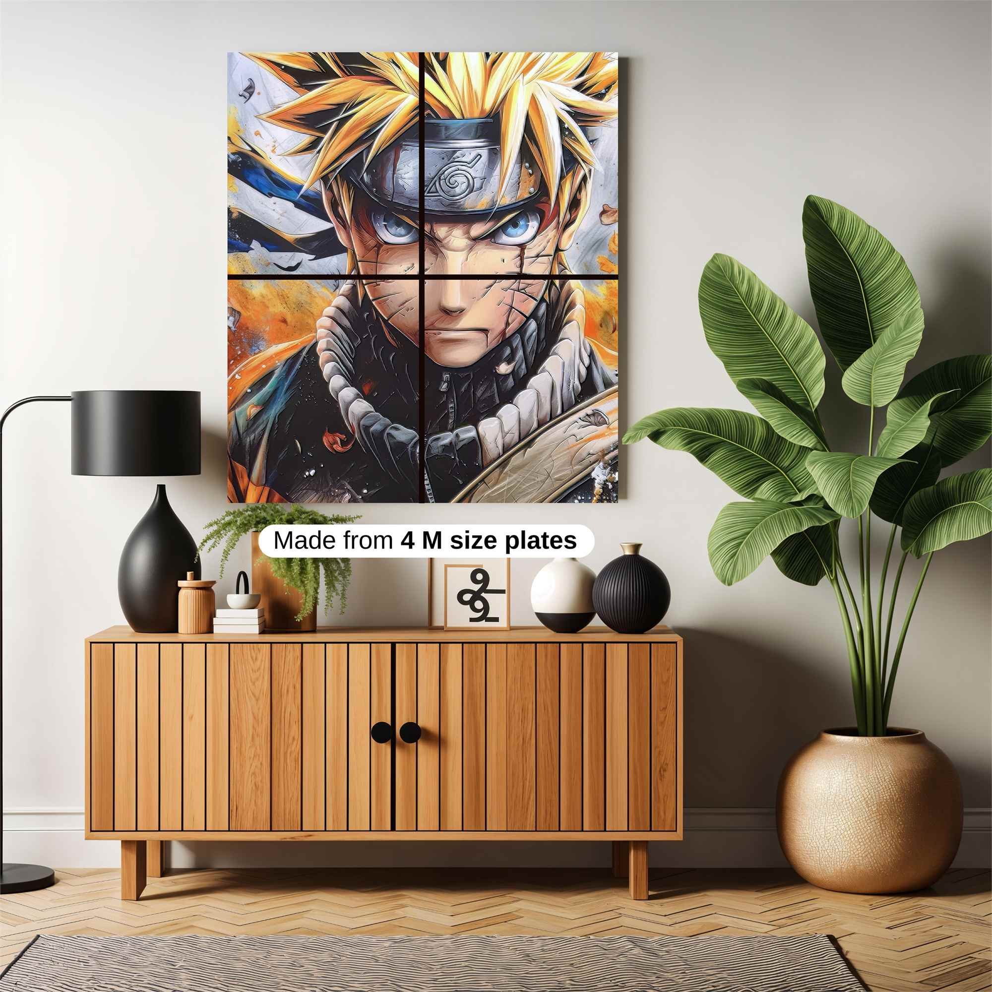 Naruto Determined Safe Wall Magnetic / M