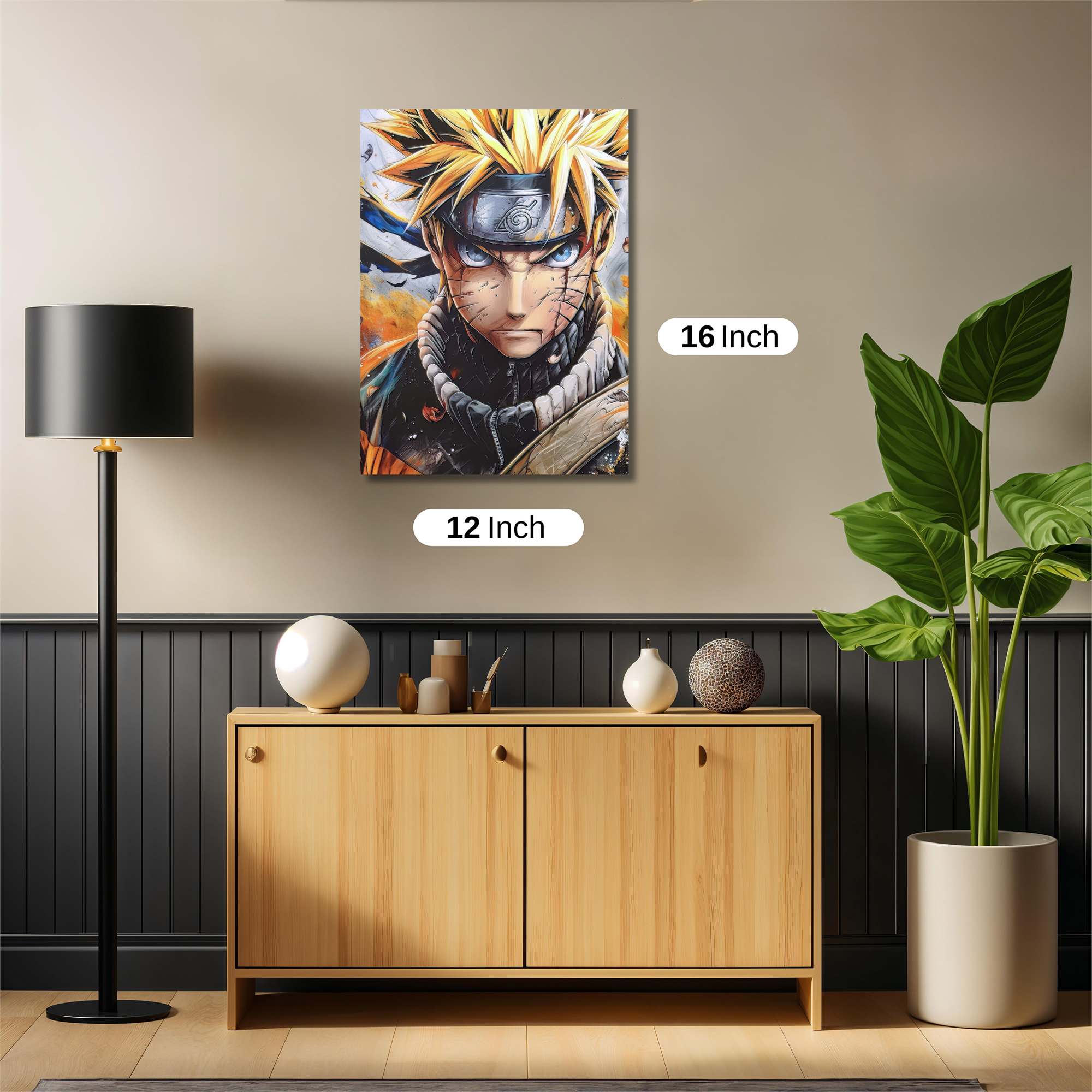 Naruto Determined Safe Wall Magnetic / M