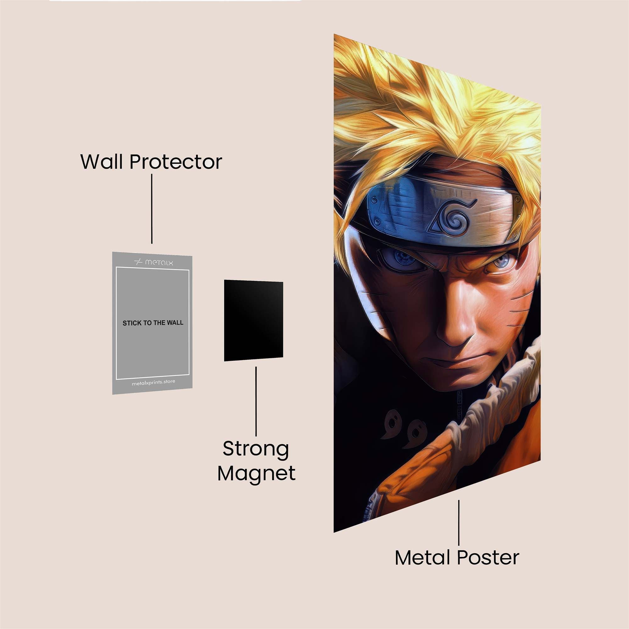 Naruto Fierce Safe Wall Magnetic / M