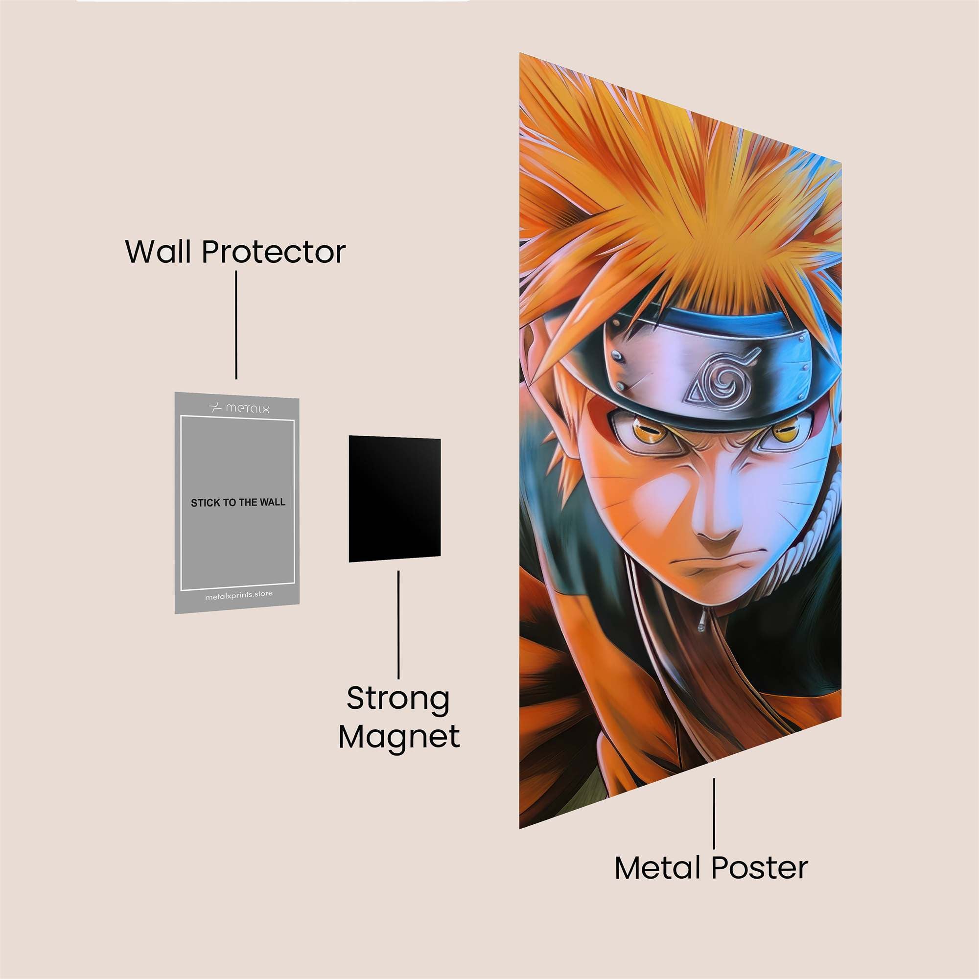 Naruto Fierce Safe Wall Magnetic / M