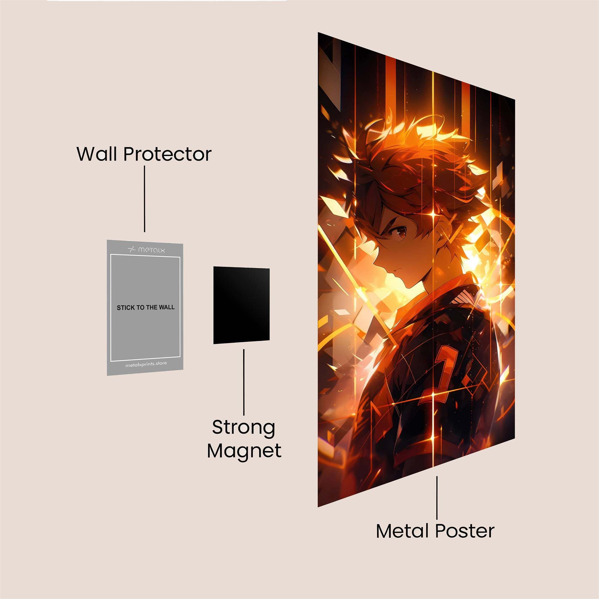 Hinata Blaze Safe Wall Magnetic / M