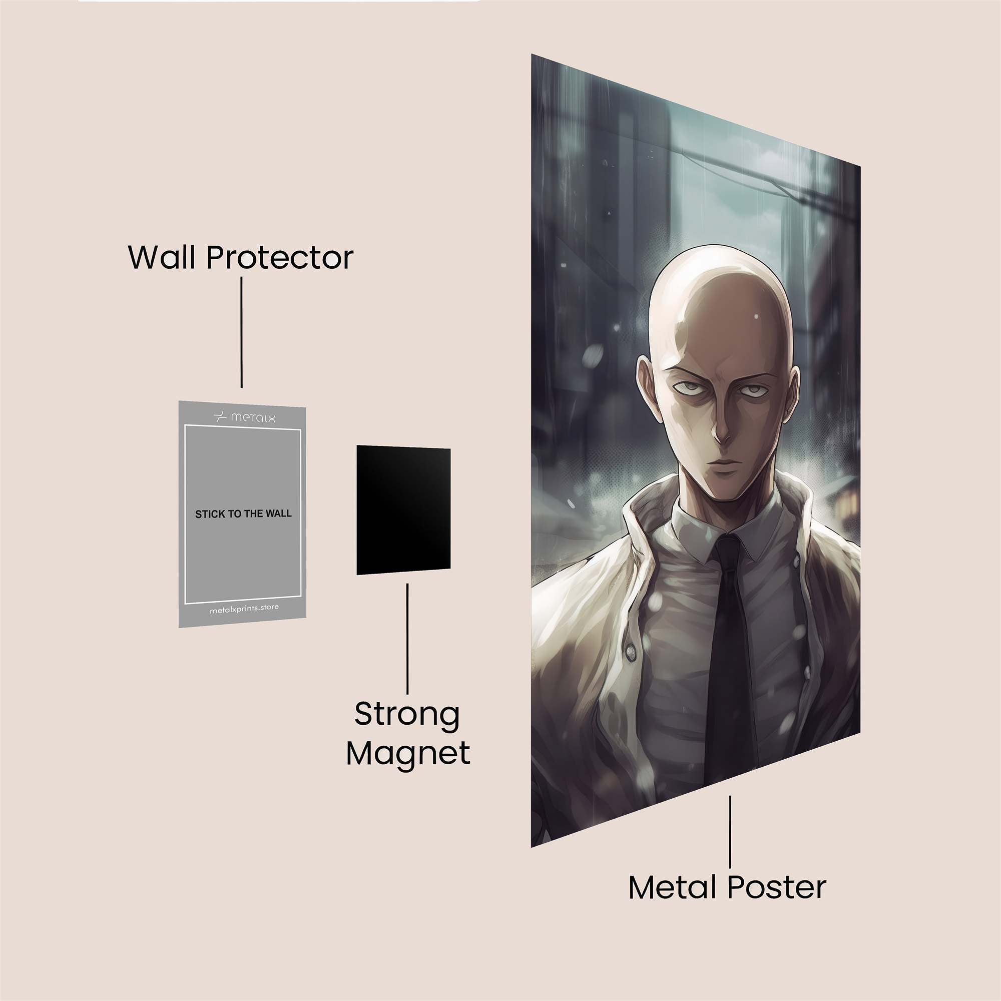 Saitama Serene Safe Wall Magnetic / M