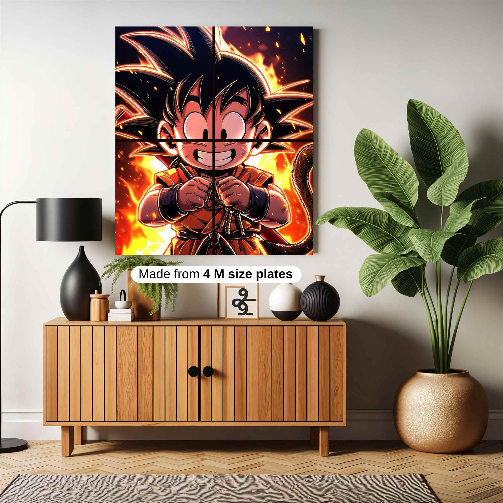 Goku Fiery Safe Wall Magnetic / M