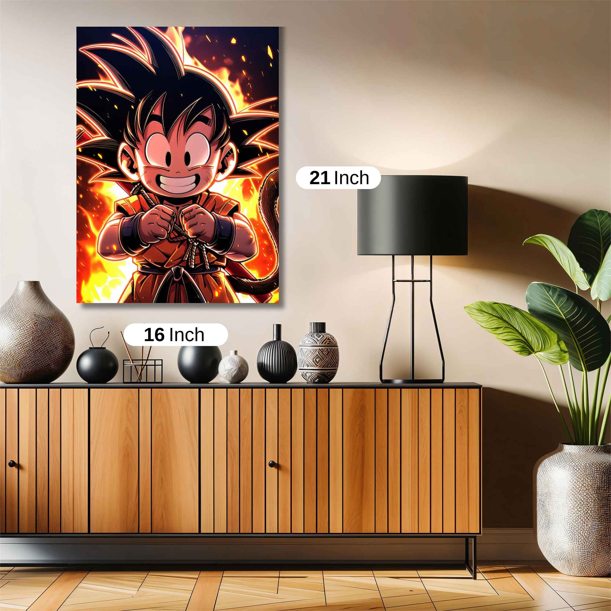 Goku Fiery Safe Wall Magnetic / M