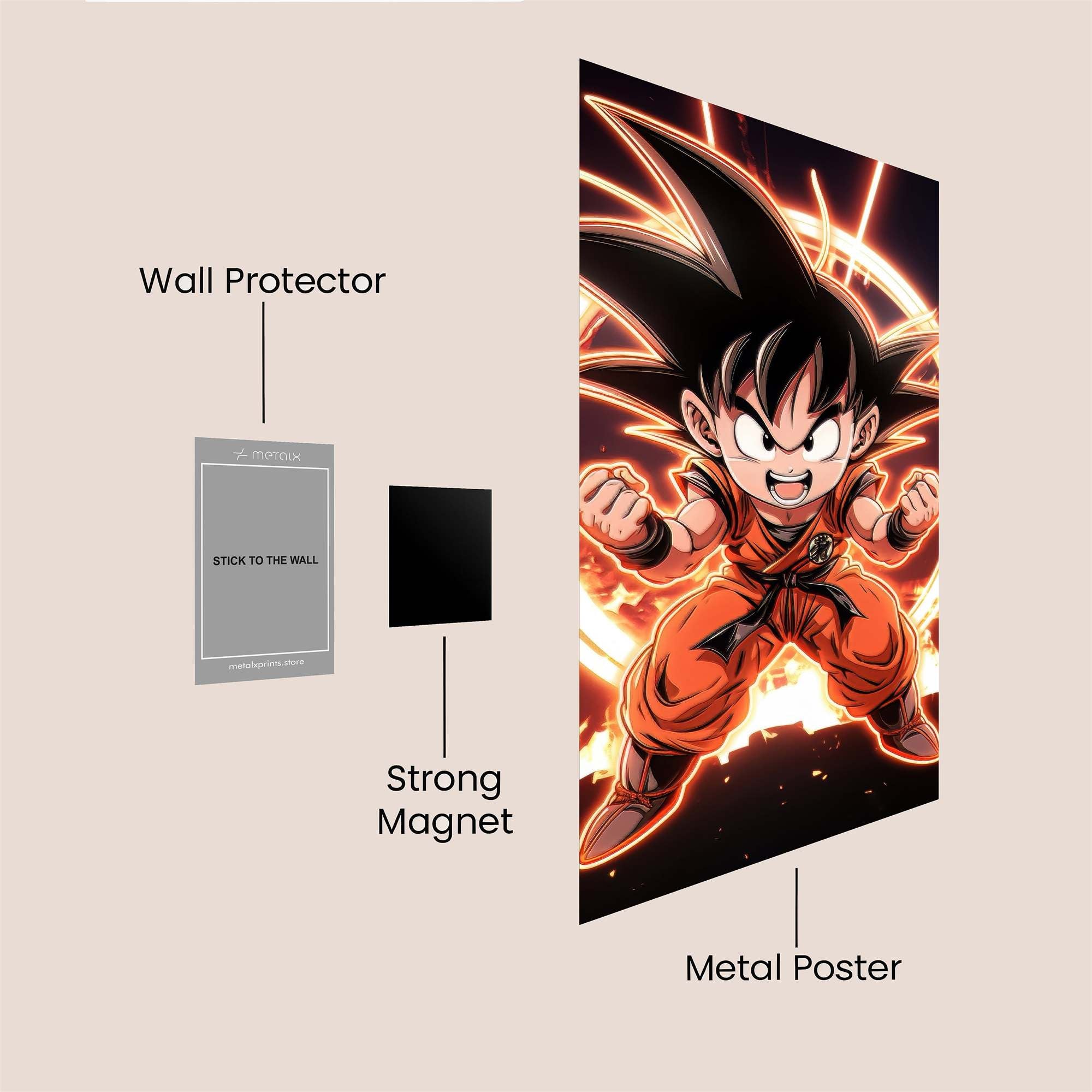 Goku Fierce Safe Wall Magnetic / M