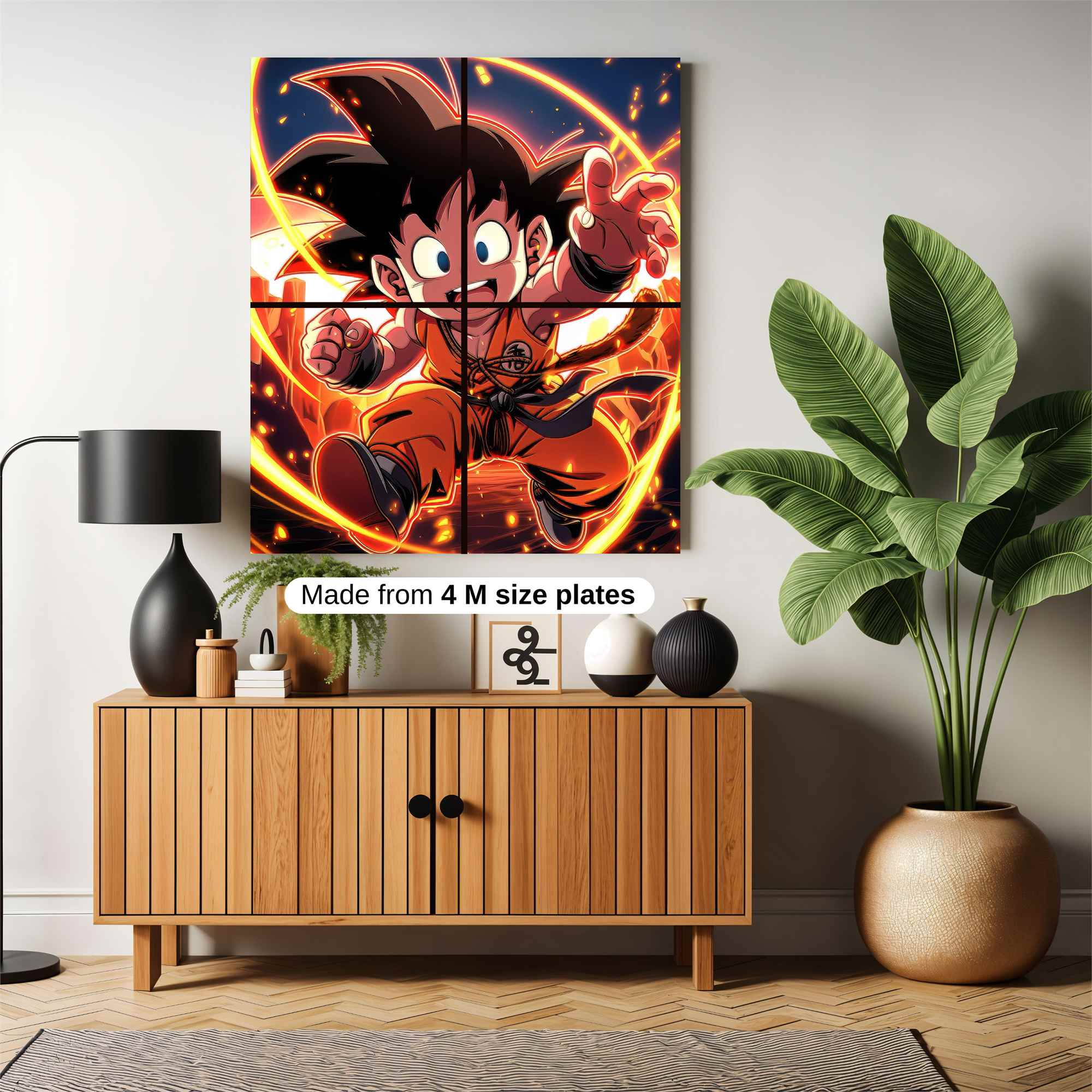 Goku Fiery Safe Wall Magnetic / M