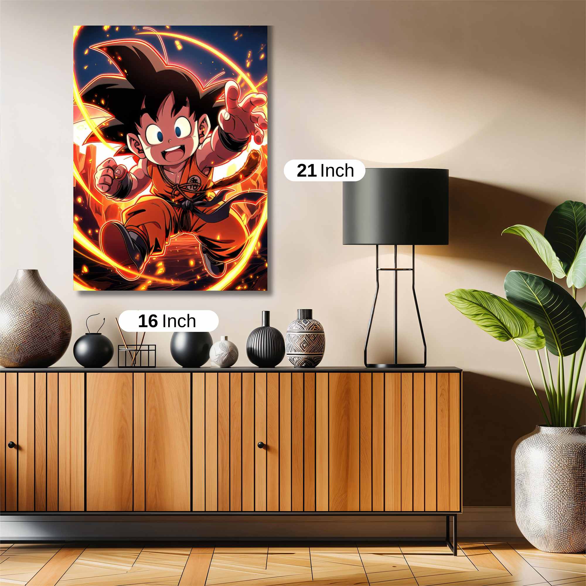 Goku Fiery Safe Wall Magnetic / M