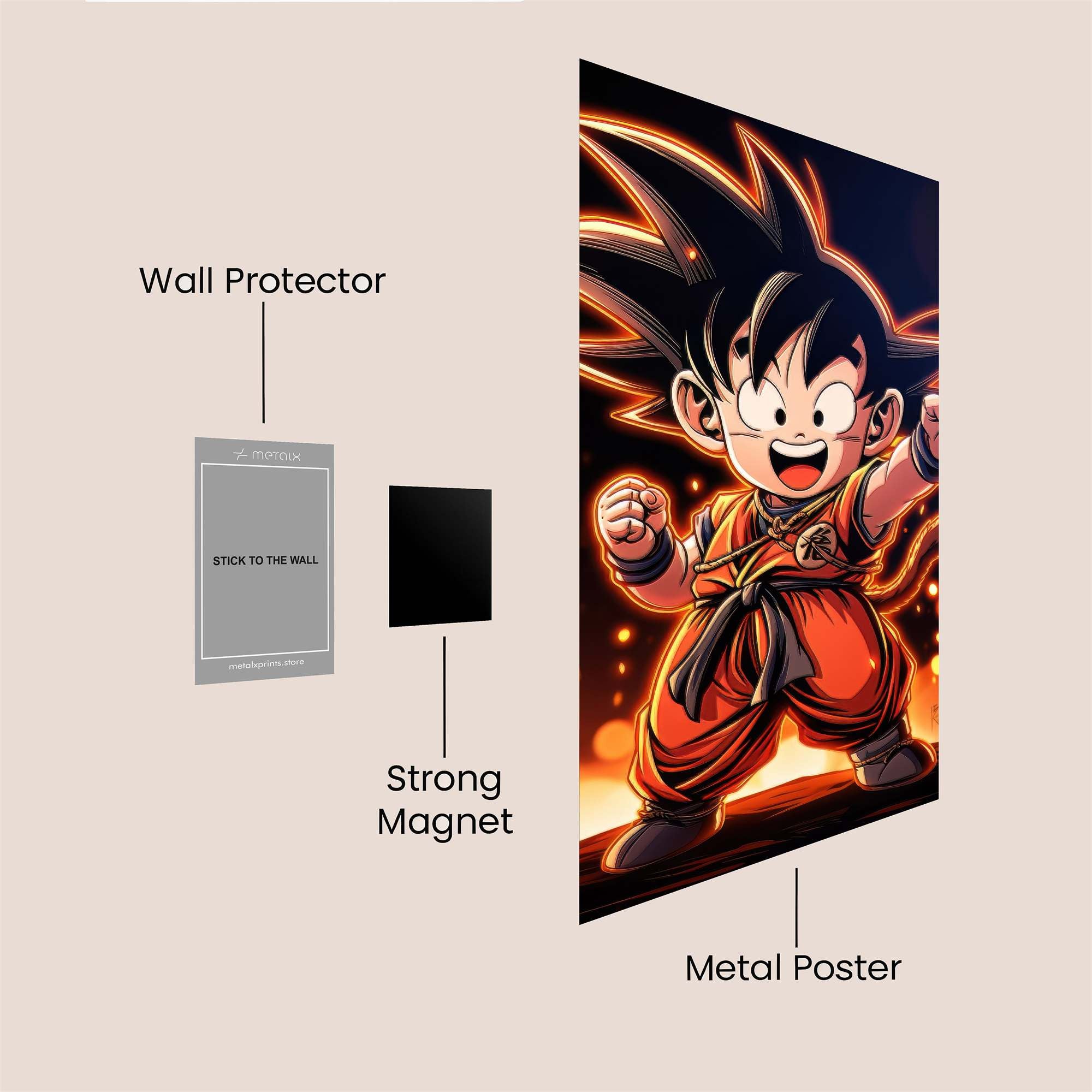 Goku Radiant Safe Wall Magnetic / M