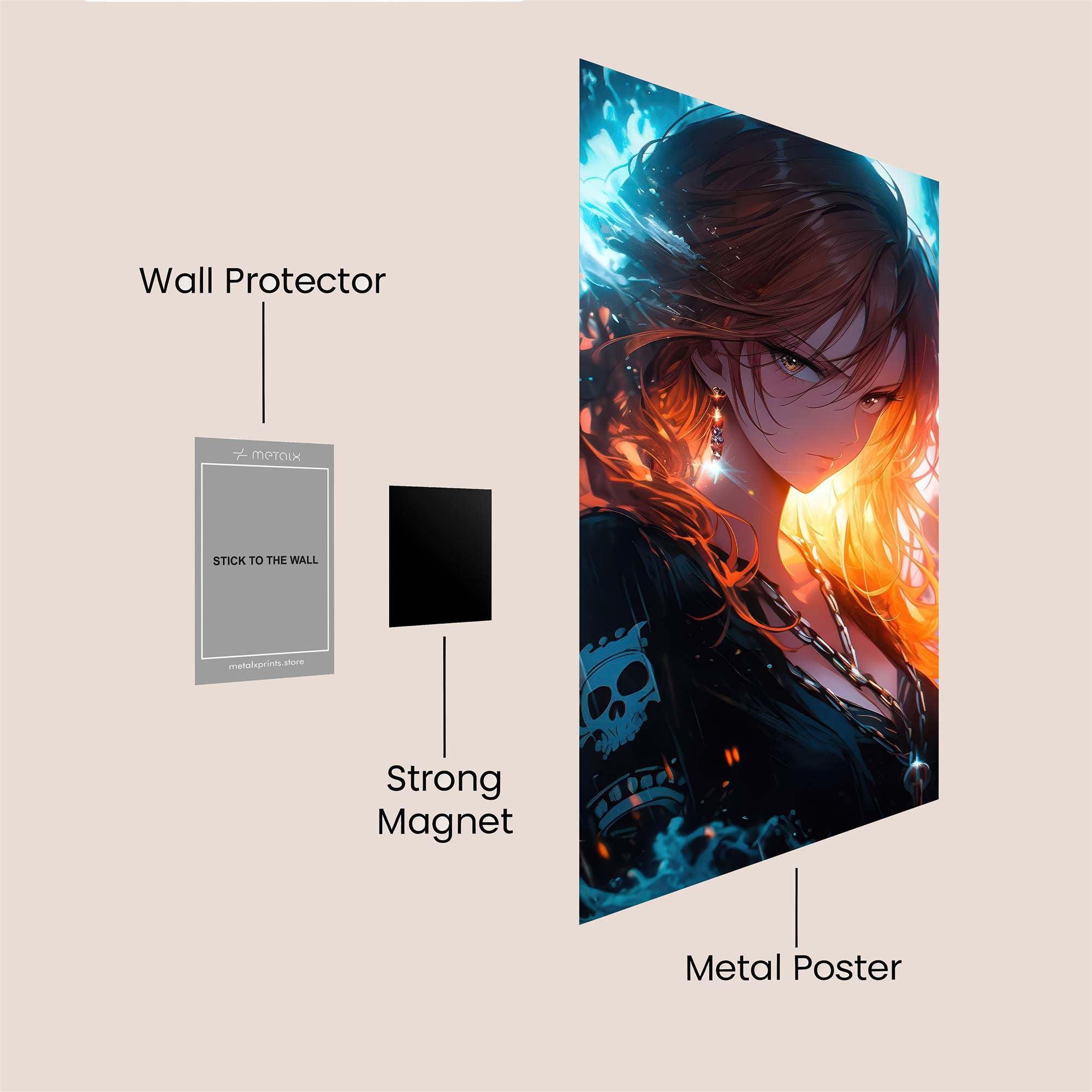 FlameWhisper Safe Wall Magnetic / M