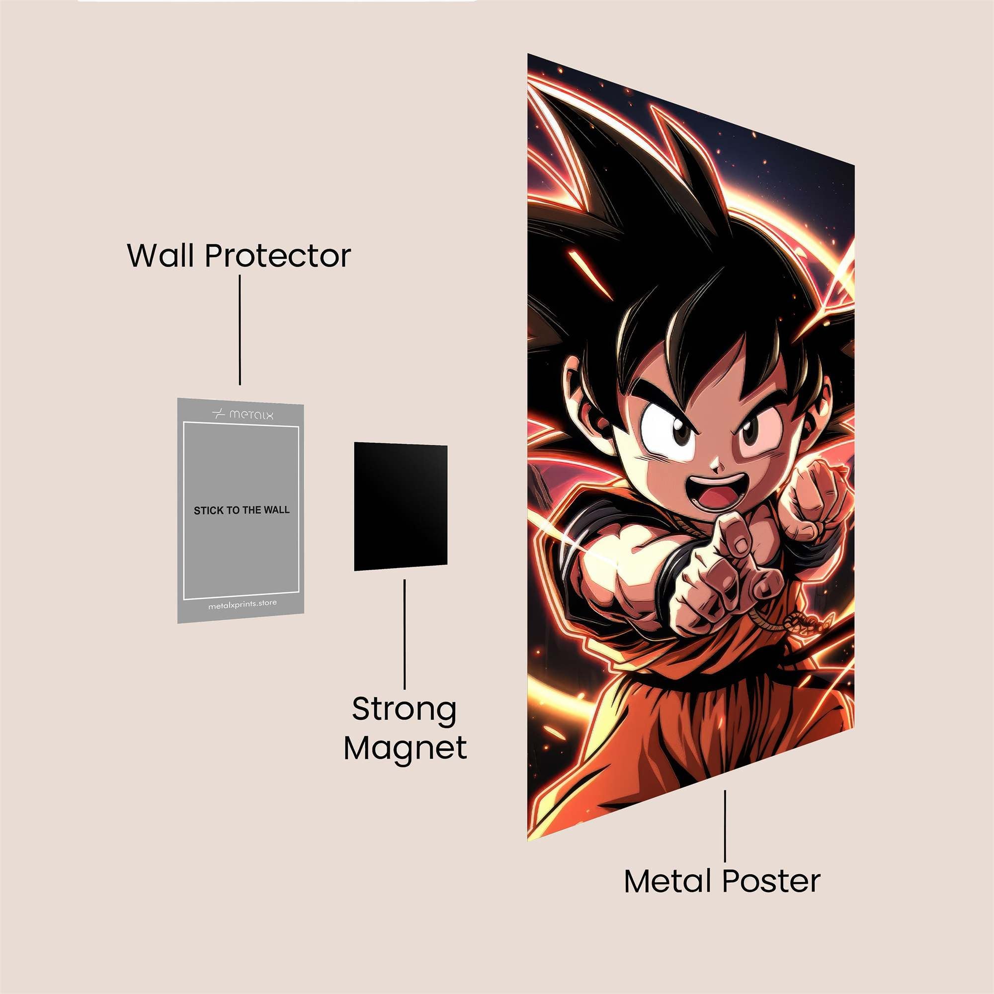 Goku Fierce Safe Wall Magnetic / M