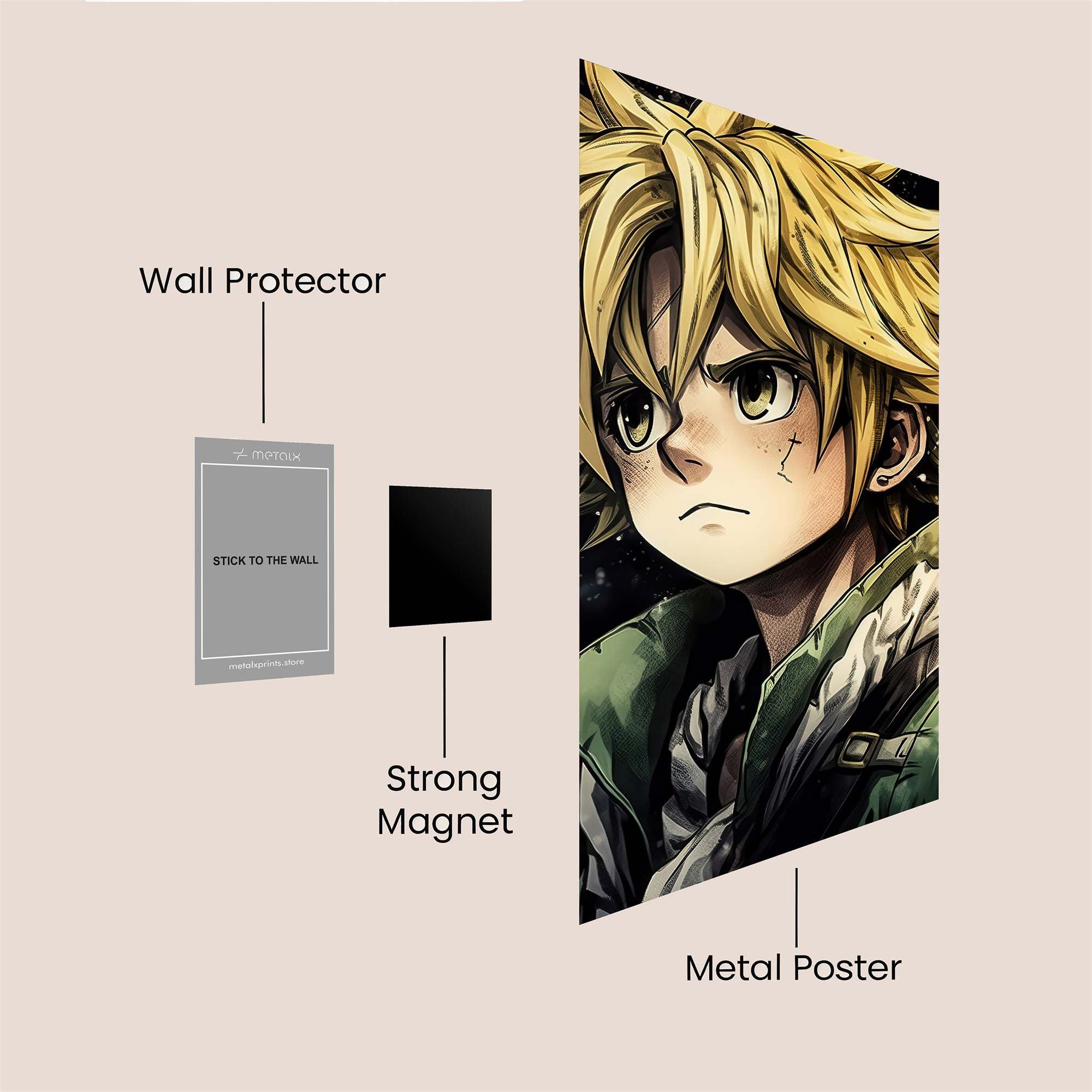 Natsu Fierce Safe Wall Magnetic / M